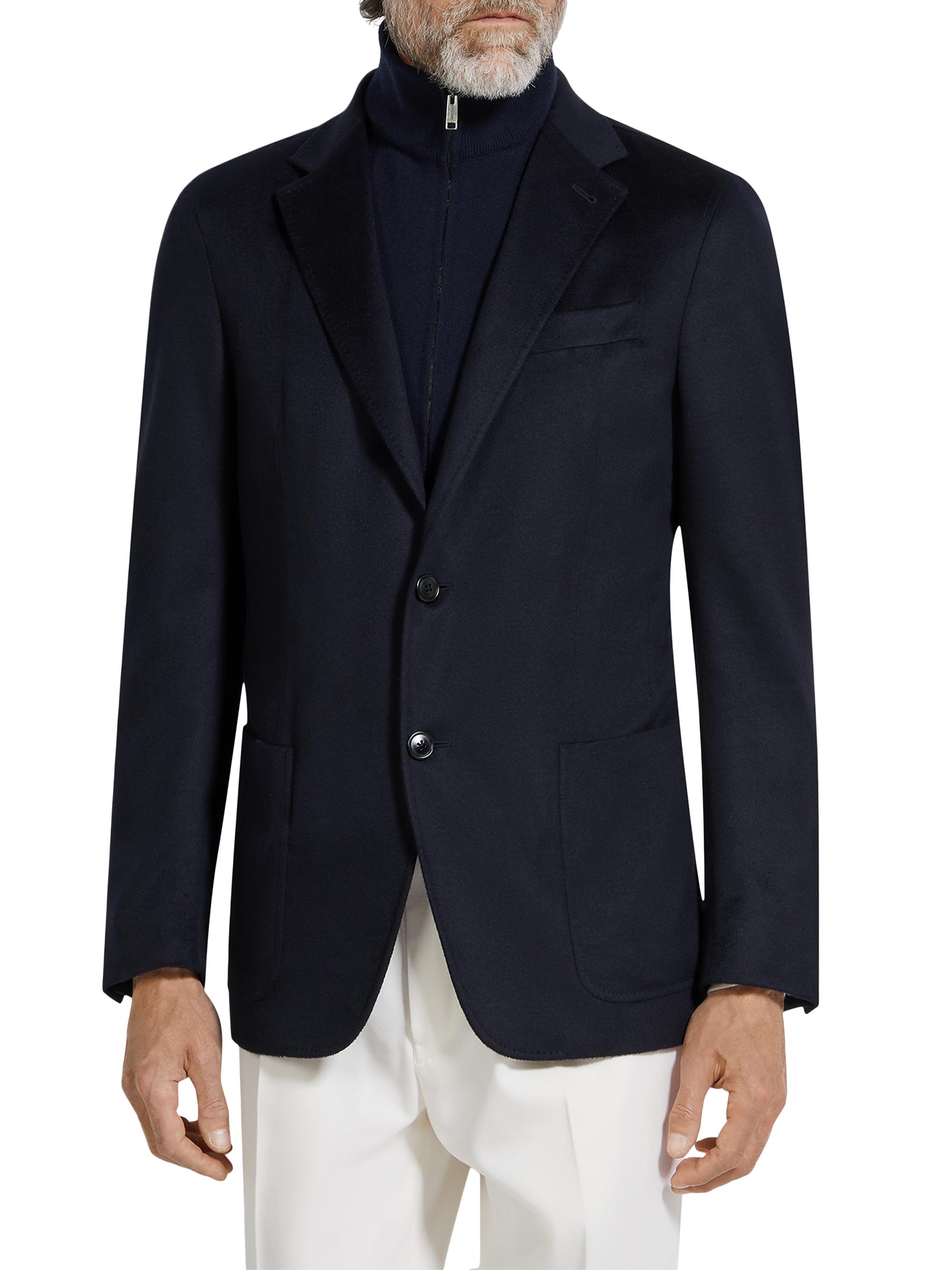 Loro Piana Voyager ジャケット カシミア ネイビー 46 Loro Piana - Winter Voyager Midnight Baby Cashmere Overcoat