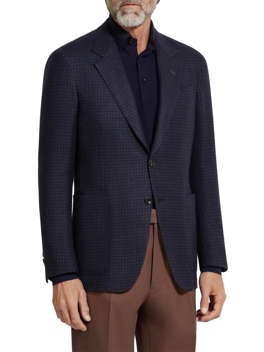 ZEGNA Silk Cashmere and Linen Jacket | Saks Fifth Avenue