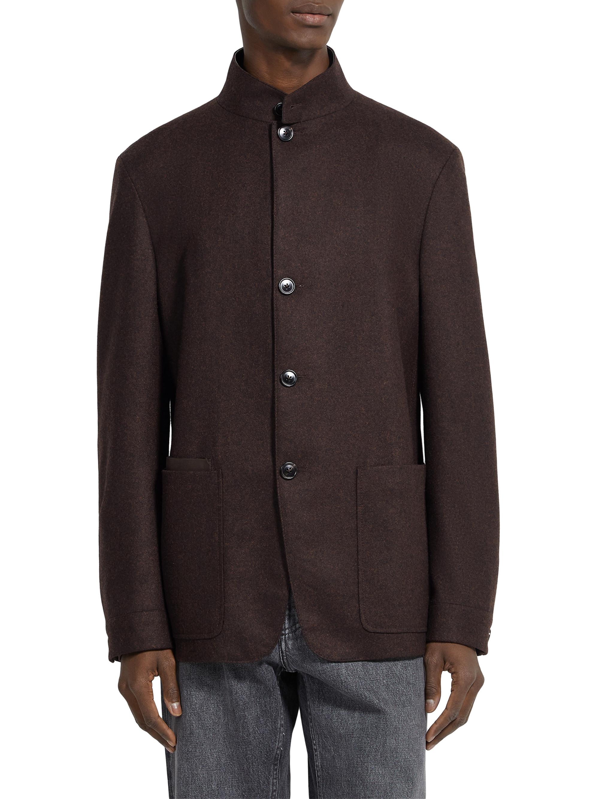 ZEGNA Men's Oasi Cashmere II Conte Jacket - Brown