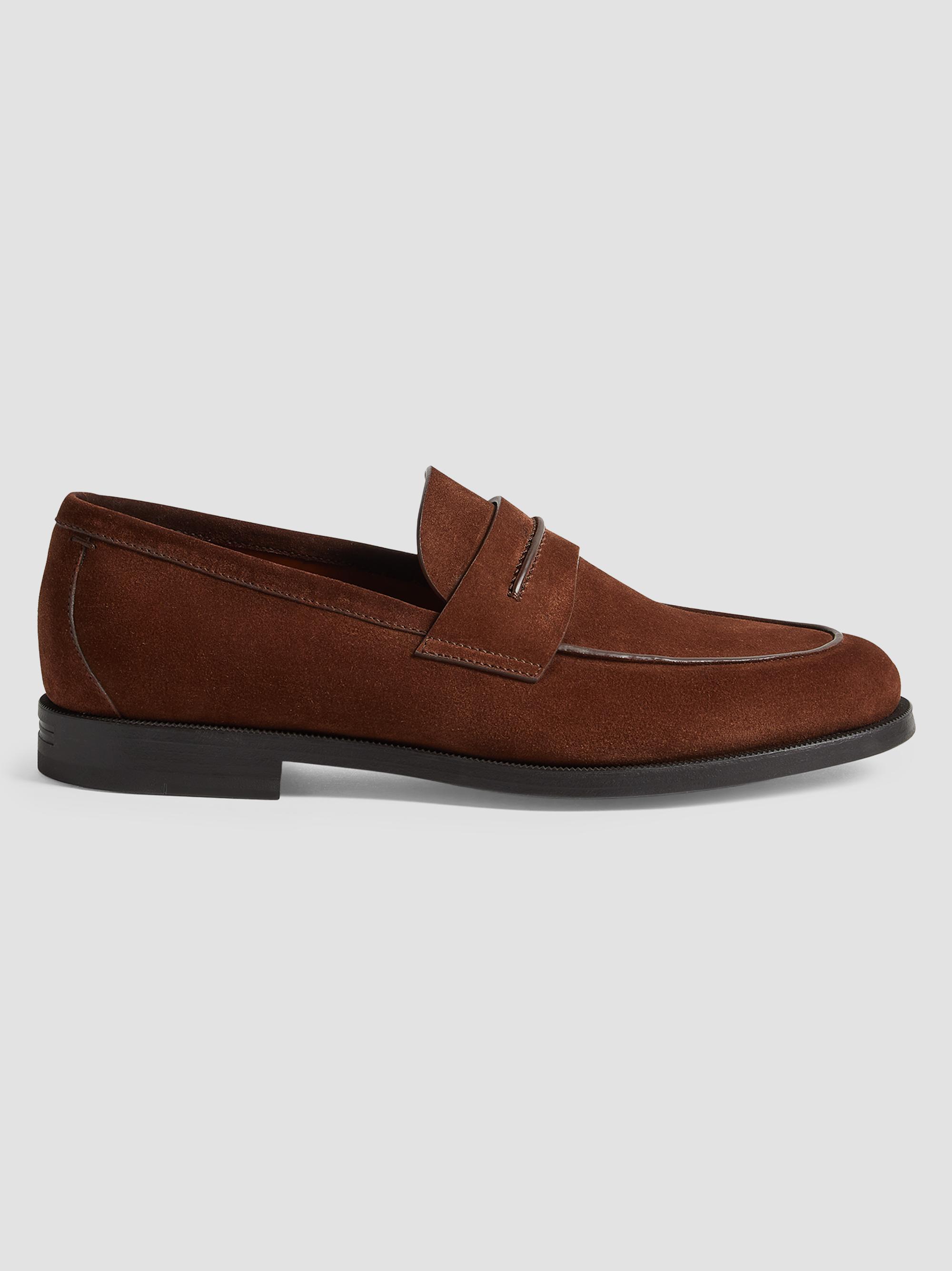 ZEGNA Suede Mocassin Corso Loafers | Saks Fifth Avenue
