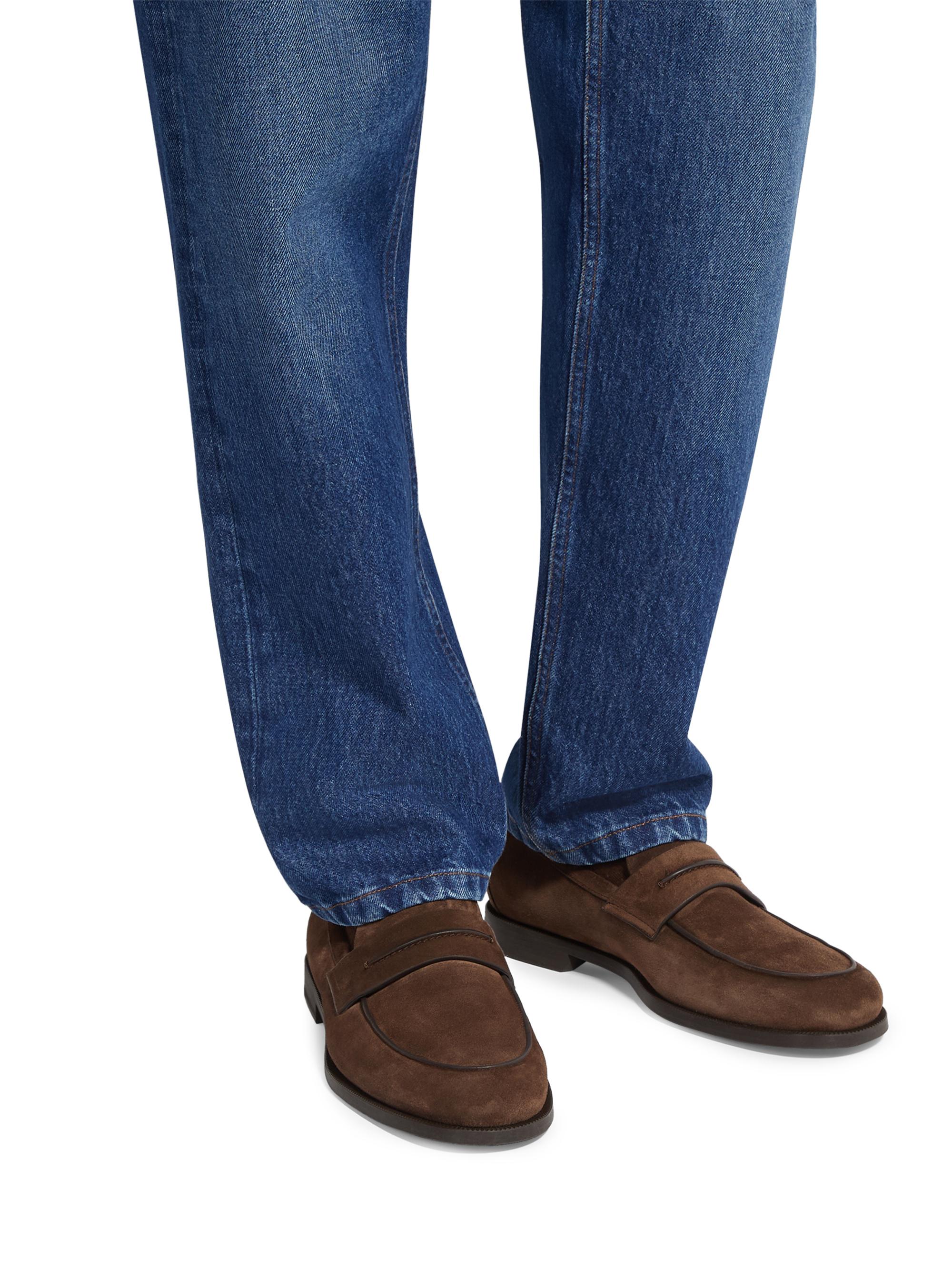 ZEGNA Suede Mocassin Corso Loafers | Saks Fifth Avenue