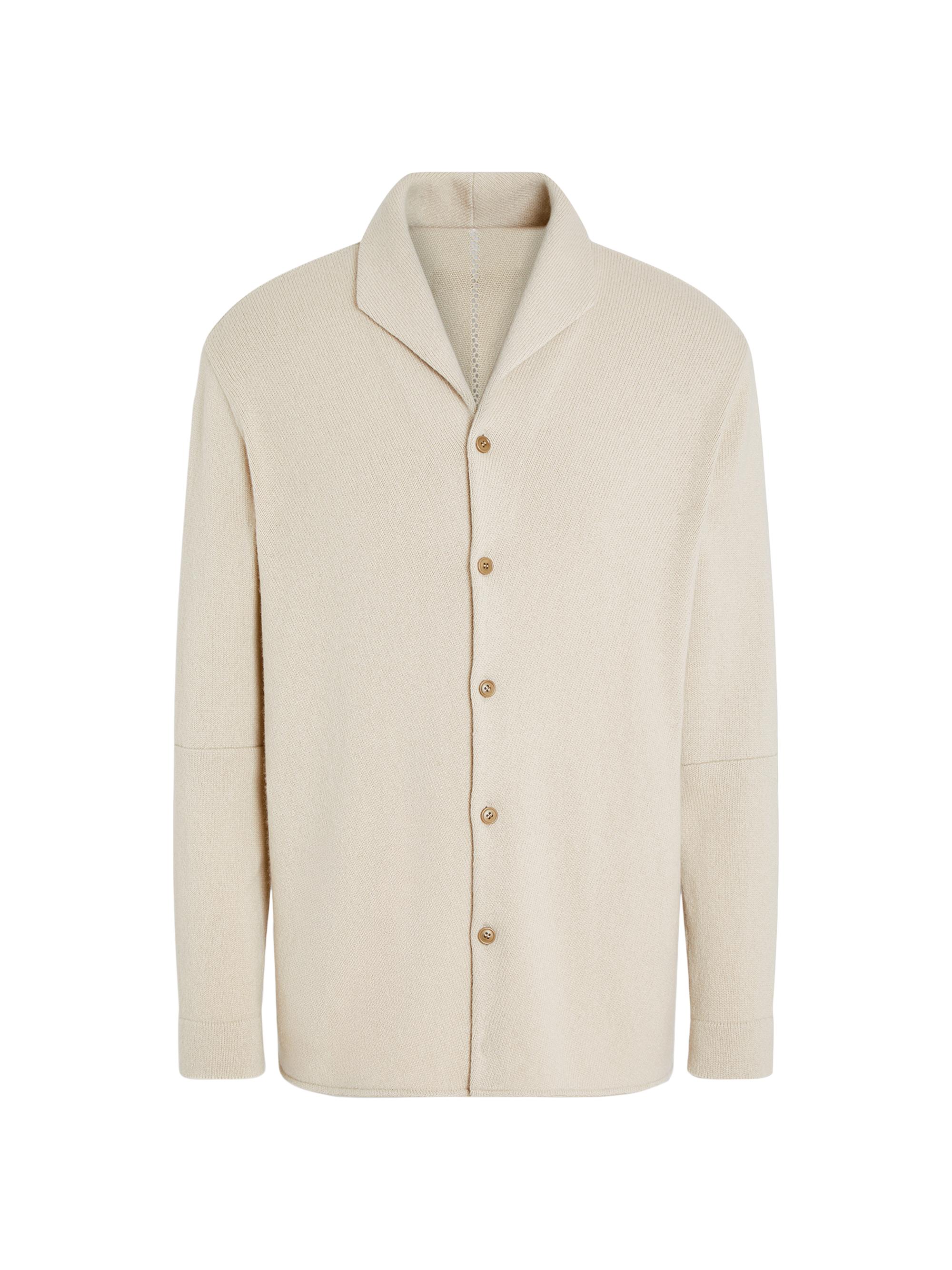 ZEGNA Men's Oasi Cashmere Shirt - Light Beige