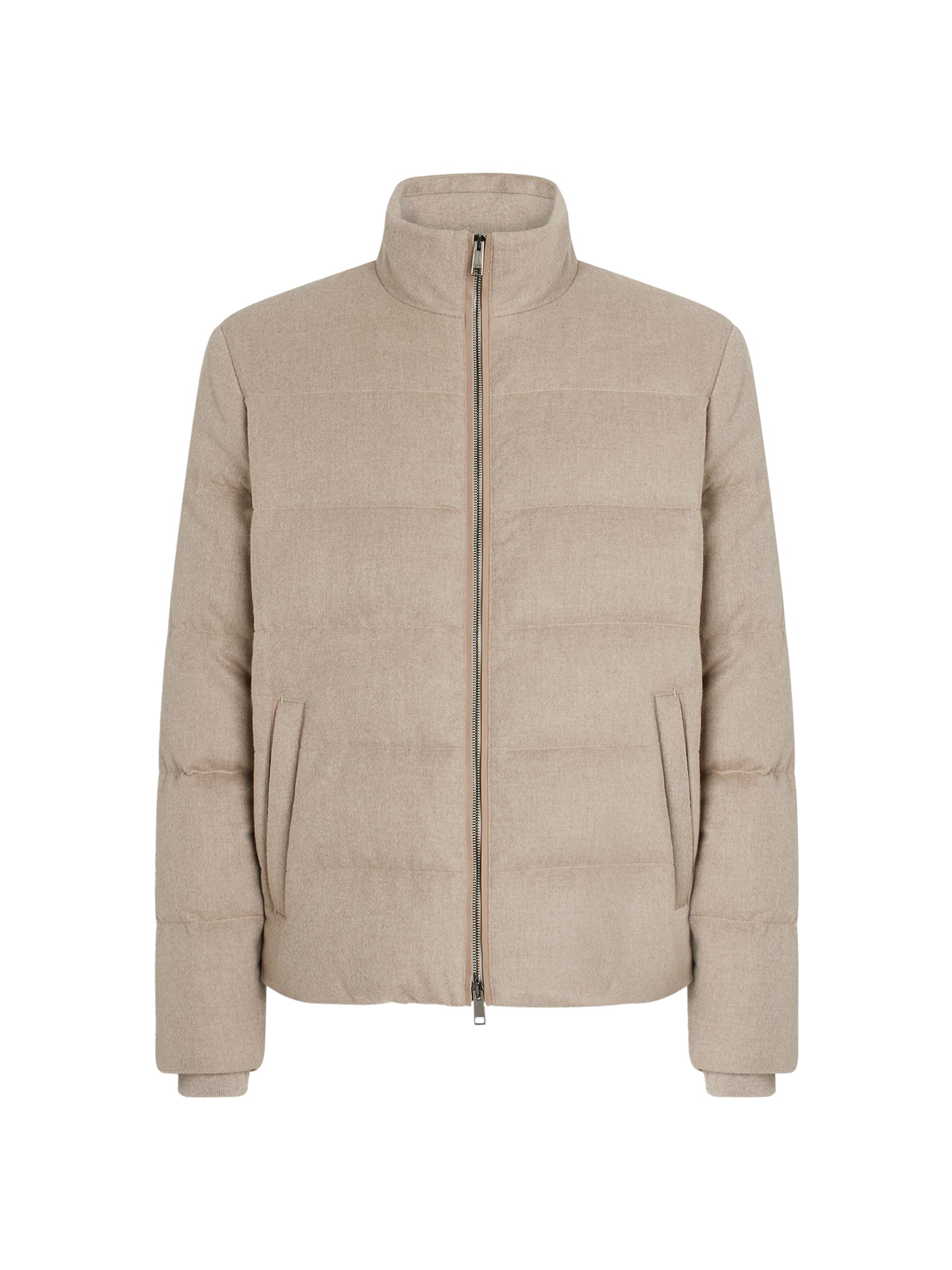 ZEGNA Men's Oasi Cashmere Elements Blouson Jacket - Light Taupe
