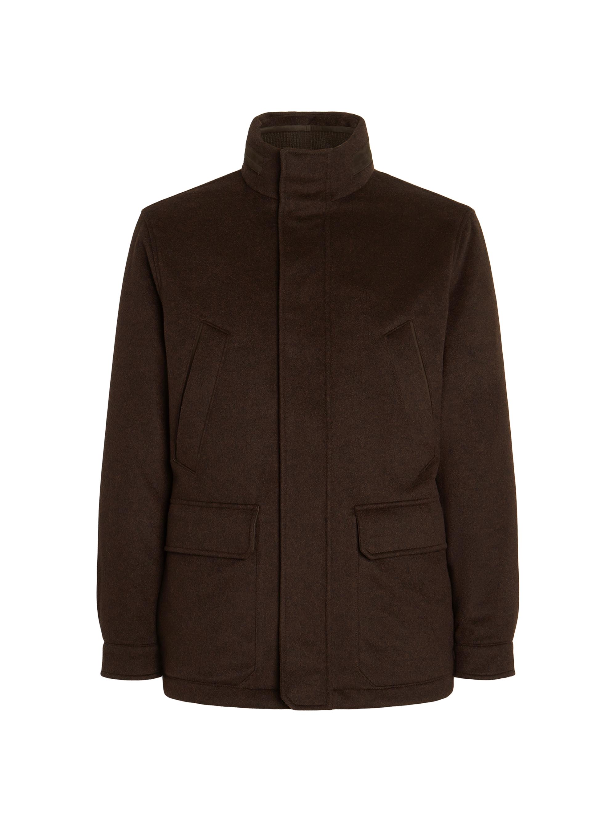 Men's Oasi Cashmere Elements Car Coat - Brown