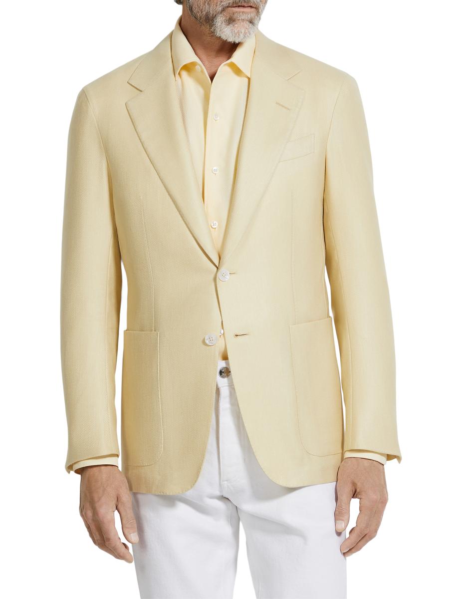 イタリア製 カシミヤ ermenegildo zegna cashmere ZEGNA Cashmere Silk and Linen Jacket | Saks Fifth Avenue