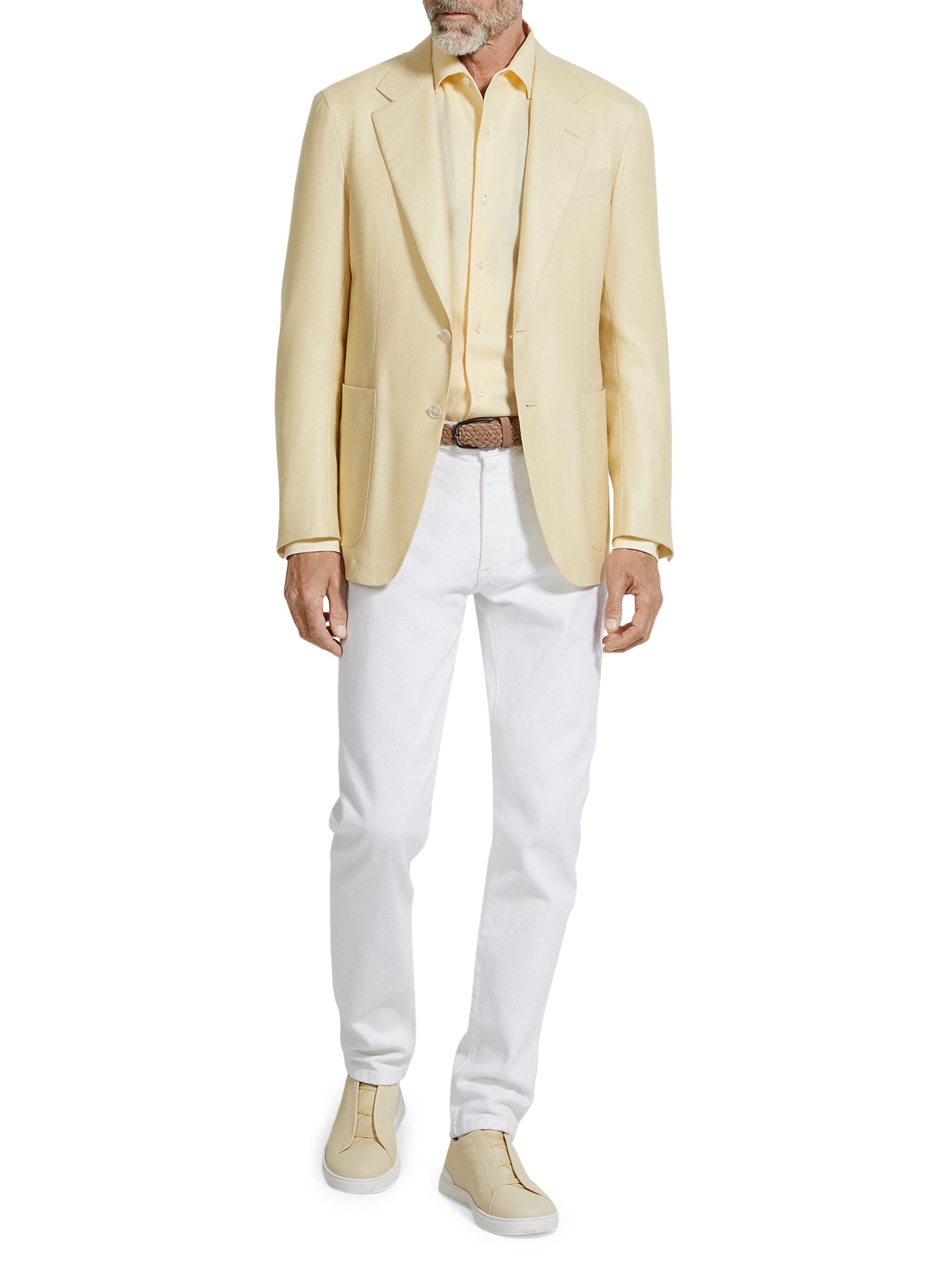 ZEGNA Cashmere Silk and Linen Jacket | Saks Fifth Avenue