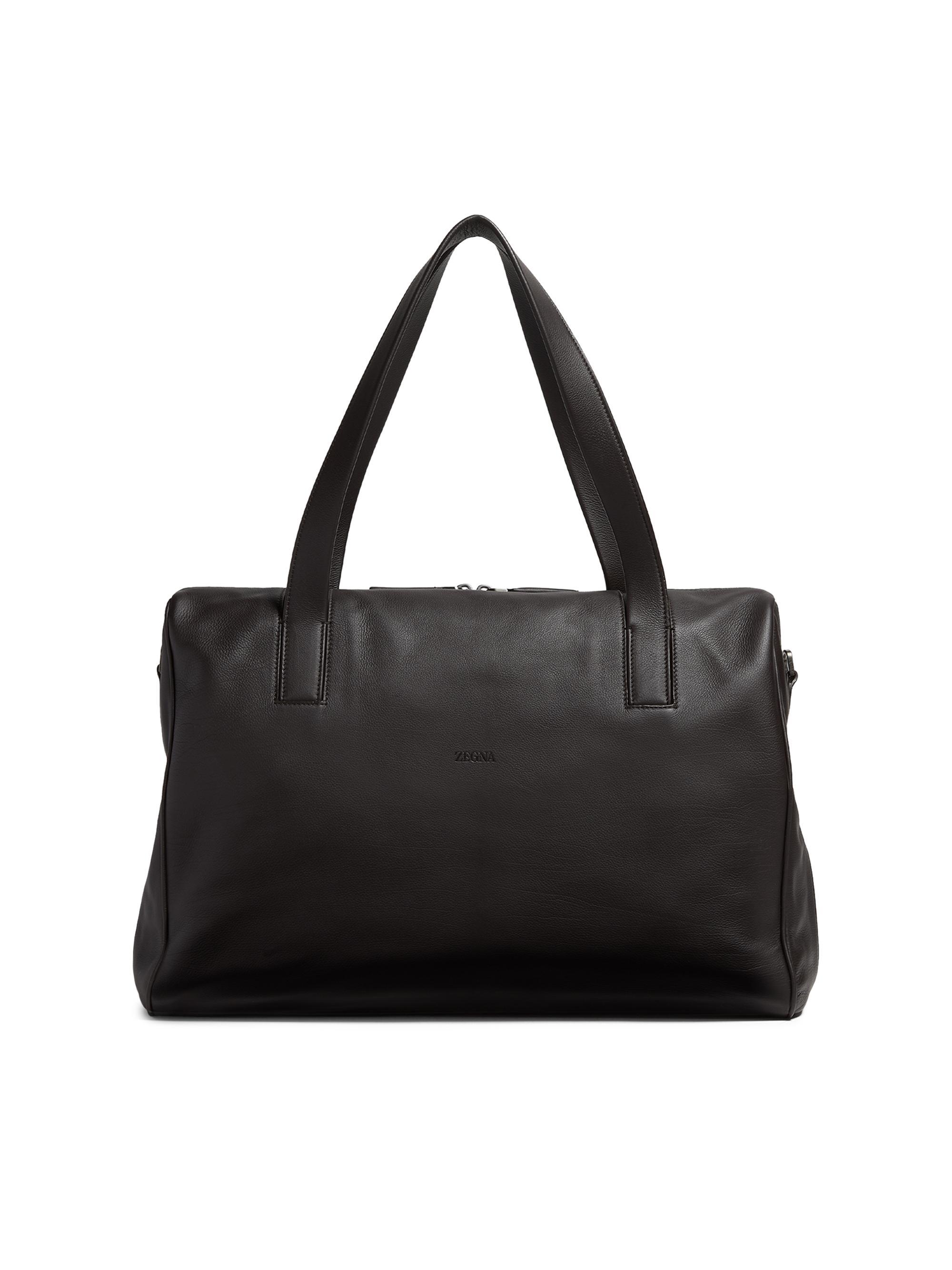 ZEGNA Men's Secondskin Everyday Bag - Dark Brown