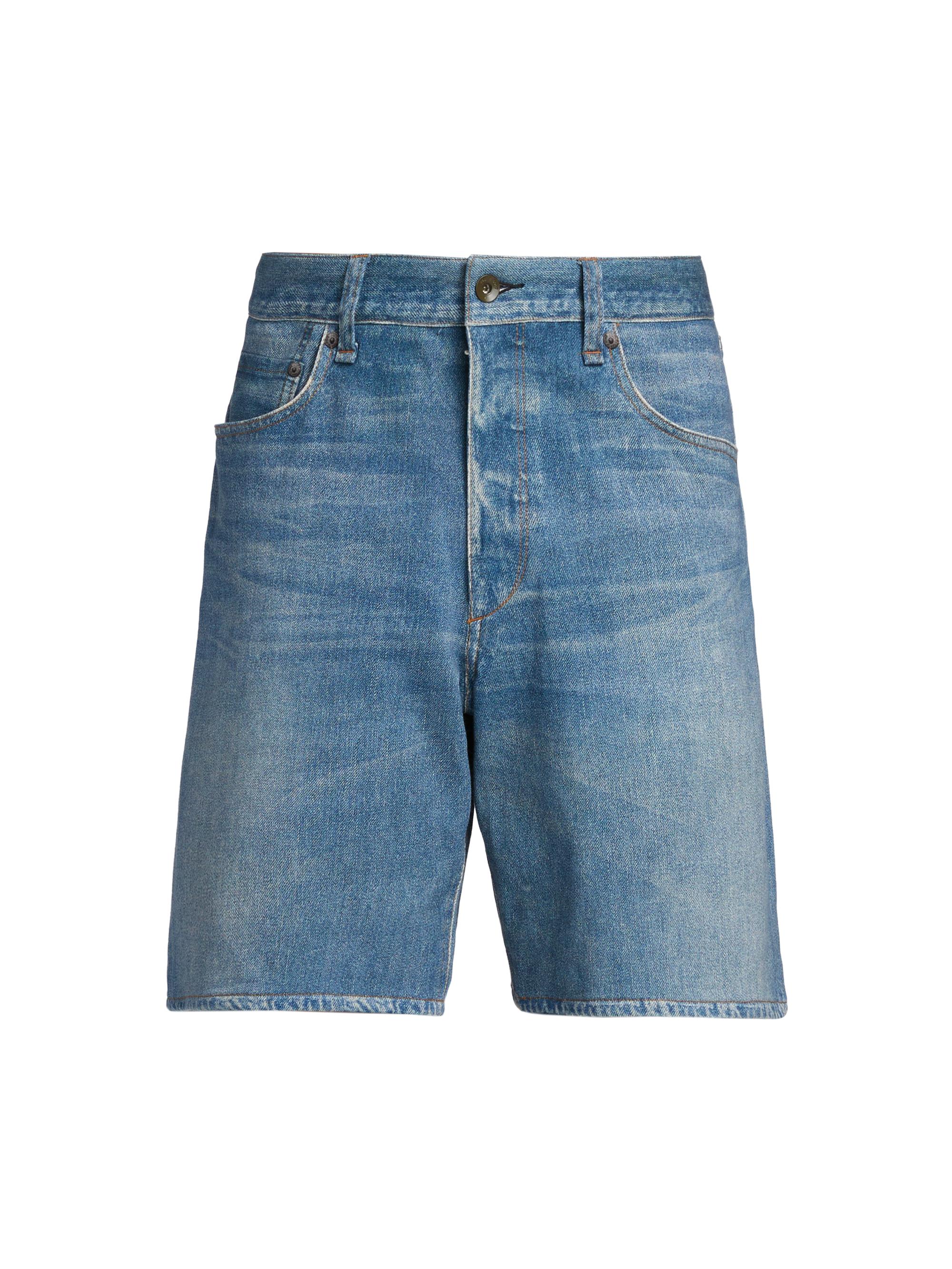 rag & bone Men's Miramar Straight-Fit Denim Shorts - Atlantic