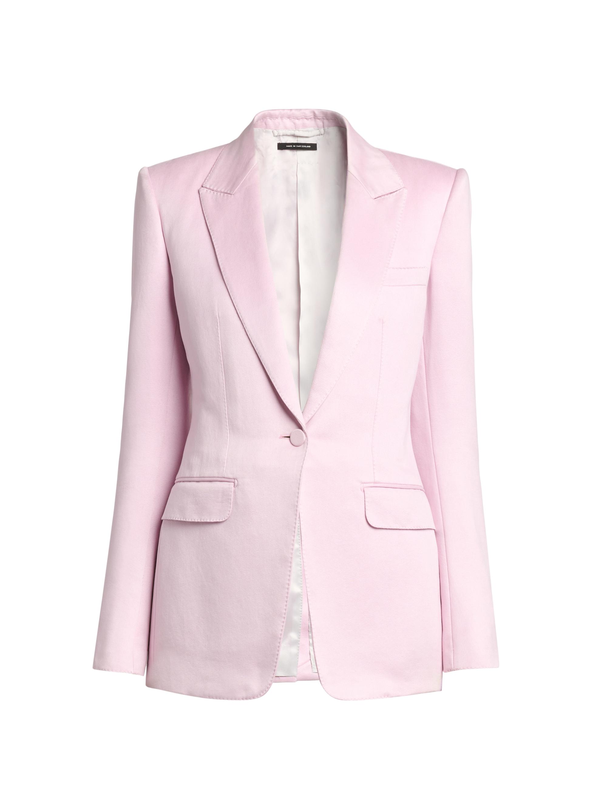 TOM FORD Women's Cotton-Silk Single-Breasted Blazer - Orchid Pink