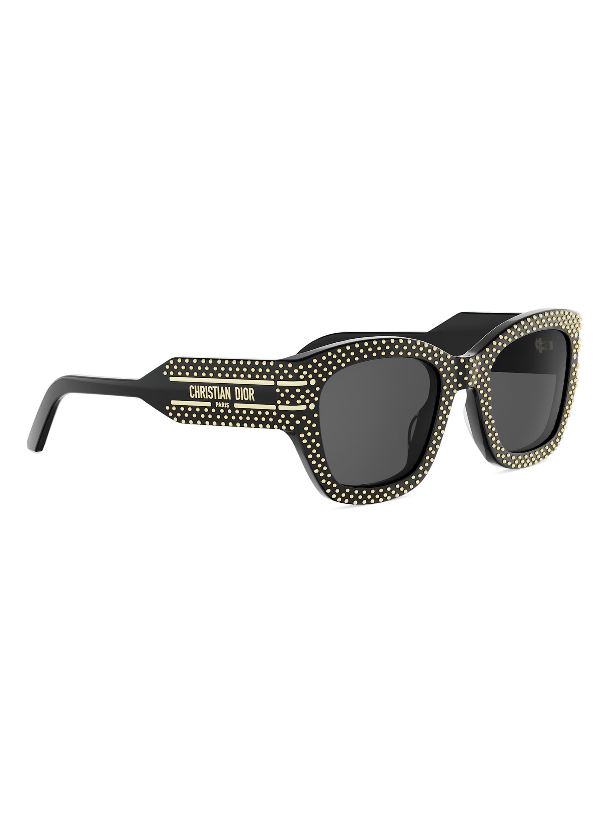 Christian Dior sunglasses ラインストーン ブラック DiorSignature B8U Black Oval Sunglasses | DIOR 小物