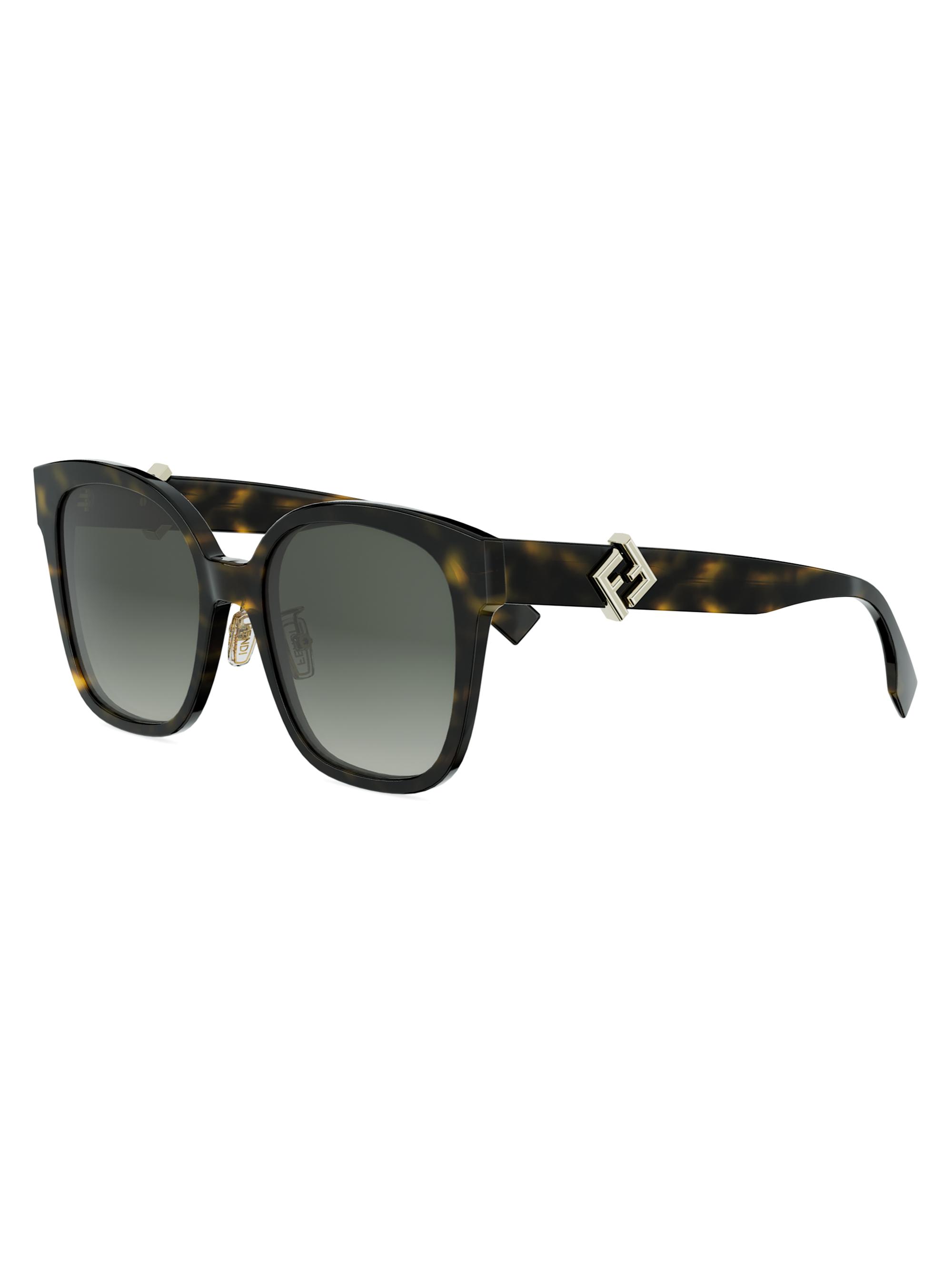 Y54⋆* Fendi Fendigraphy 54MM Geometric Sunglasses | Saks Fifth Avenue