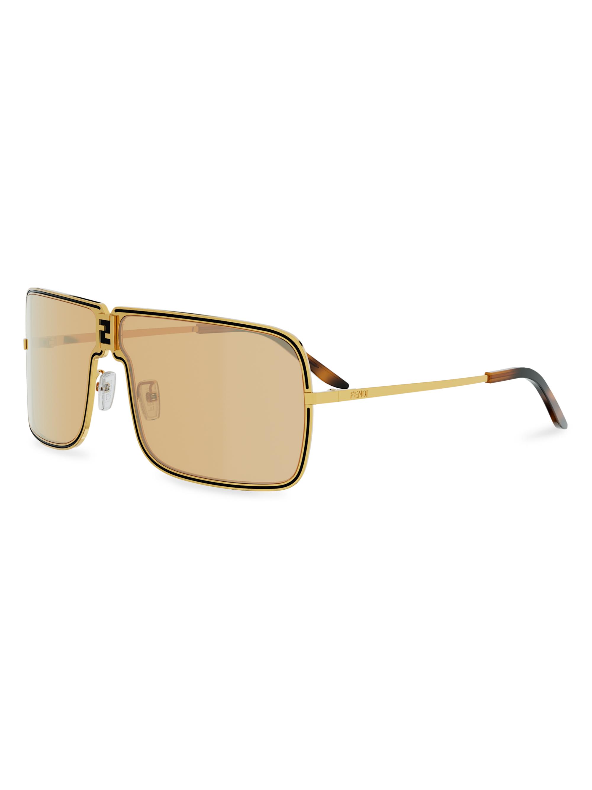 Fendi Fendiness 67MM Rectangular Sunglasses | Saks Fifth Avenue