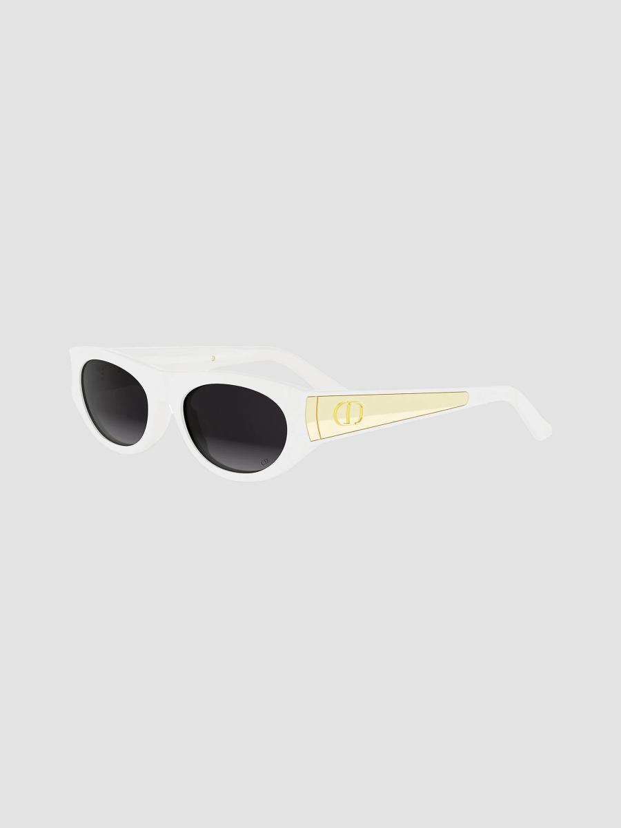 Dior ディオール Eyewear オーバル フレーム サングラス ホワイト Dior DiorGlow B2I 54MM Oval Sunglasses | Saks Fifth Avenue