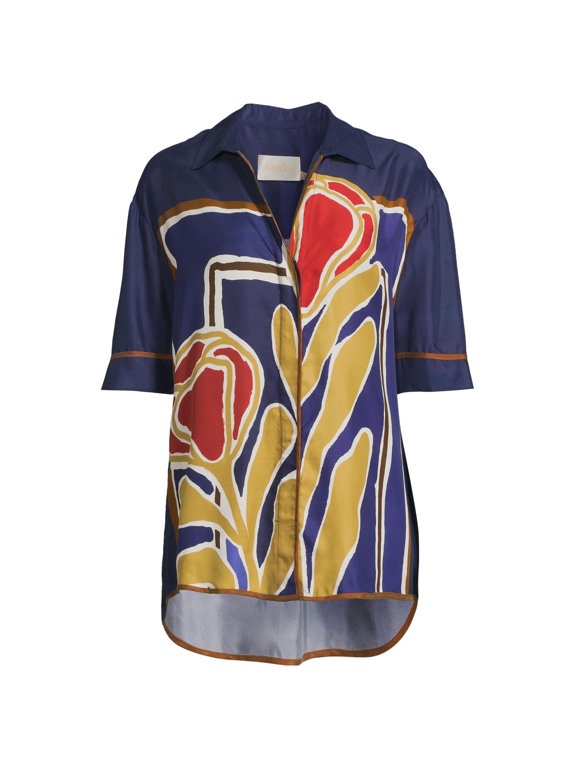 Sancia Women's Pivoine Khoen Boxy Shirt - Lisse Tulip