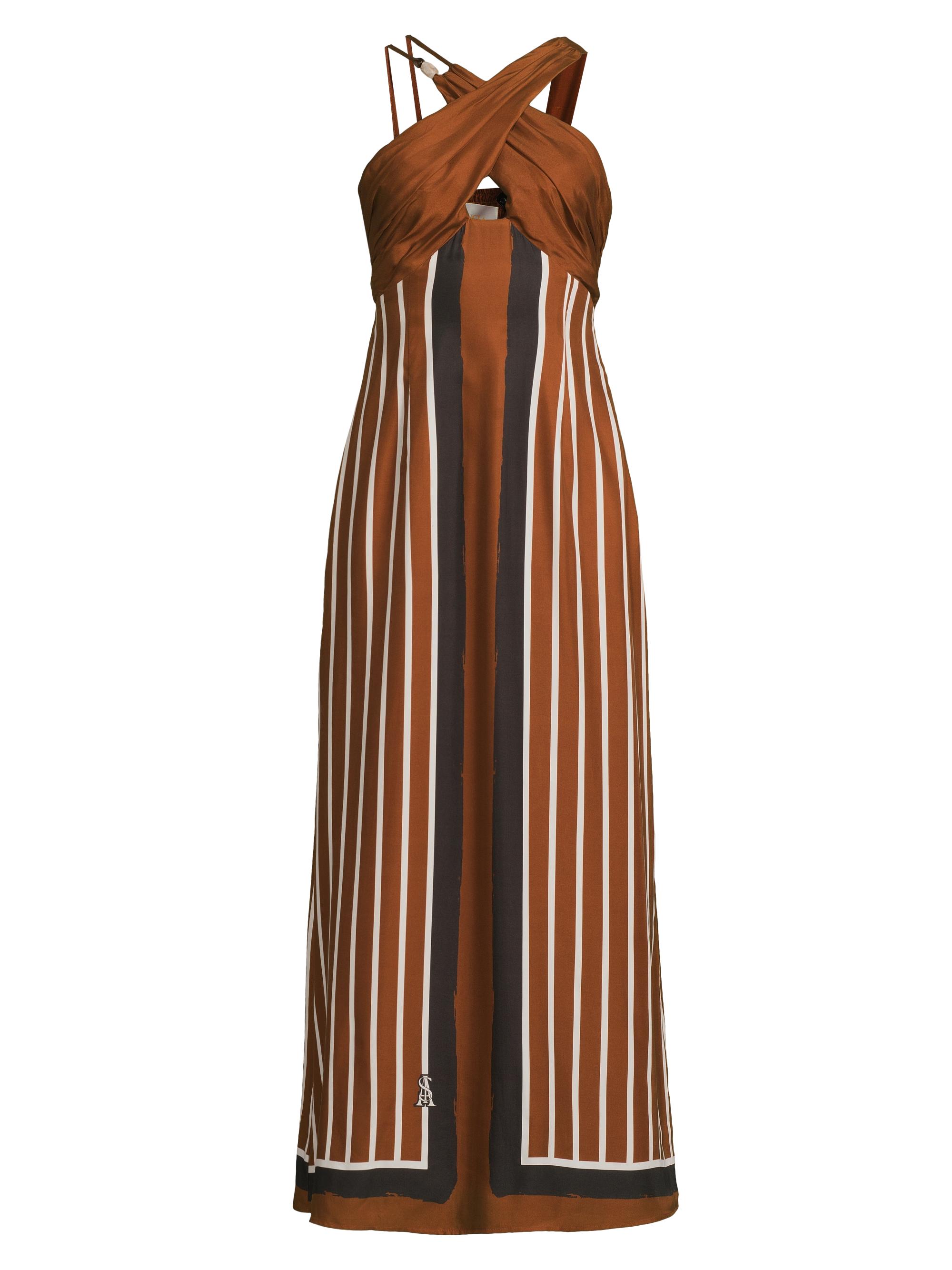 Sancia Women's Pivoine Ellery Striped Maxi Dress - Cherrywood Stripe