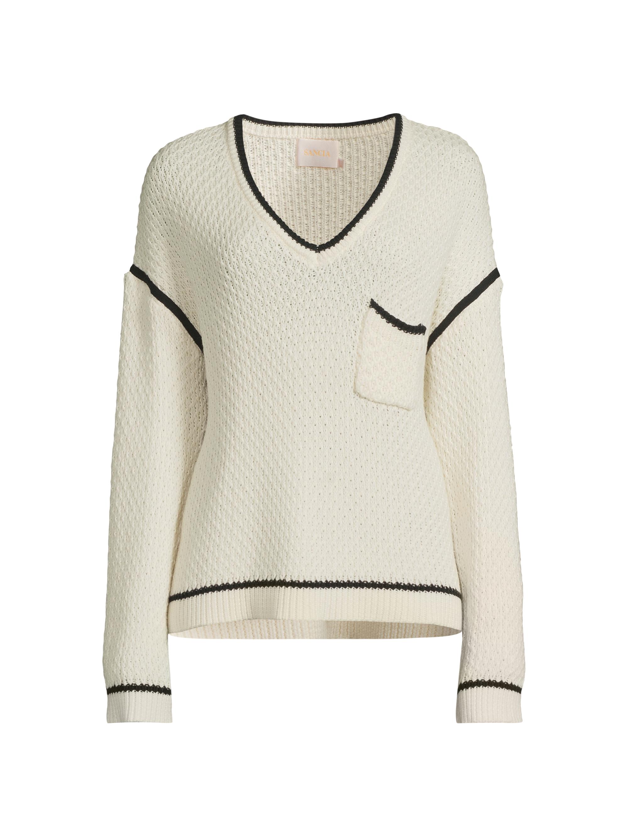 Sancia Women's Pivoine Inka Oversized Cotton-Wool Sweater - Frost