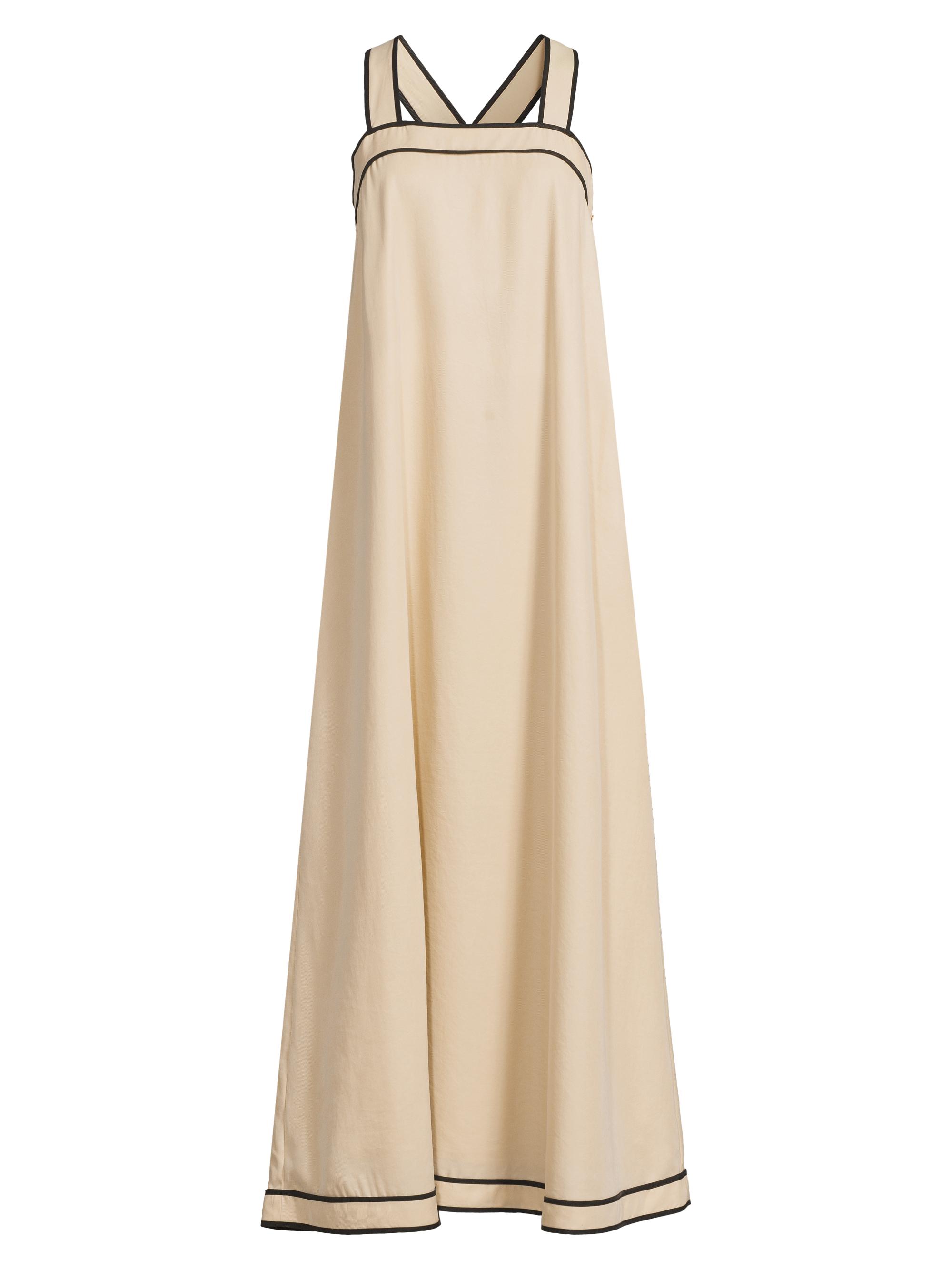 Sancia Women's Pivoine Neroli Square Neck Maxi Dress - Fawn
