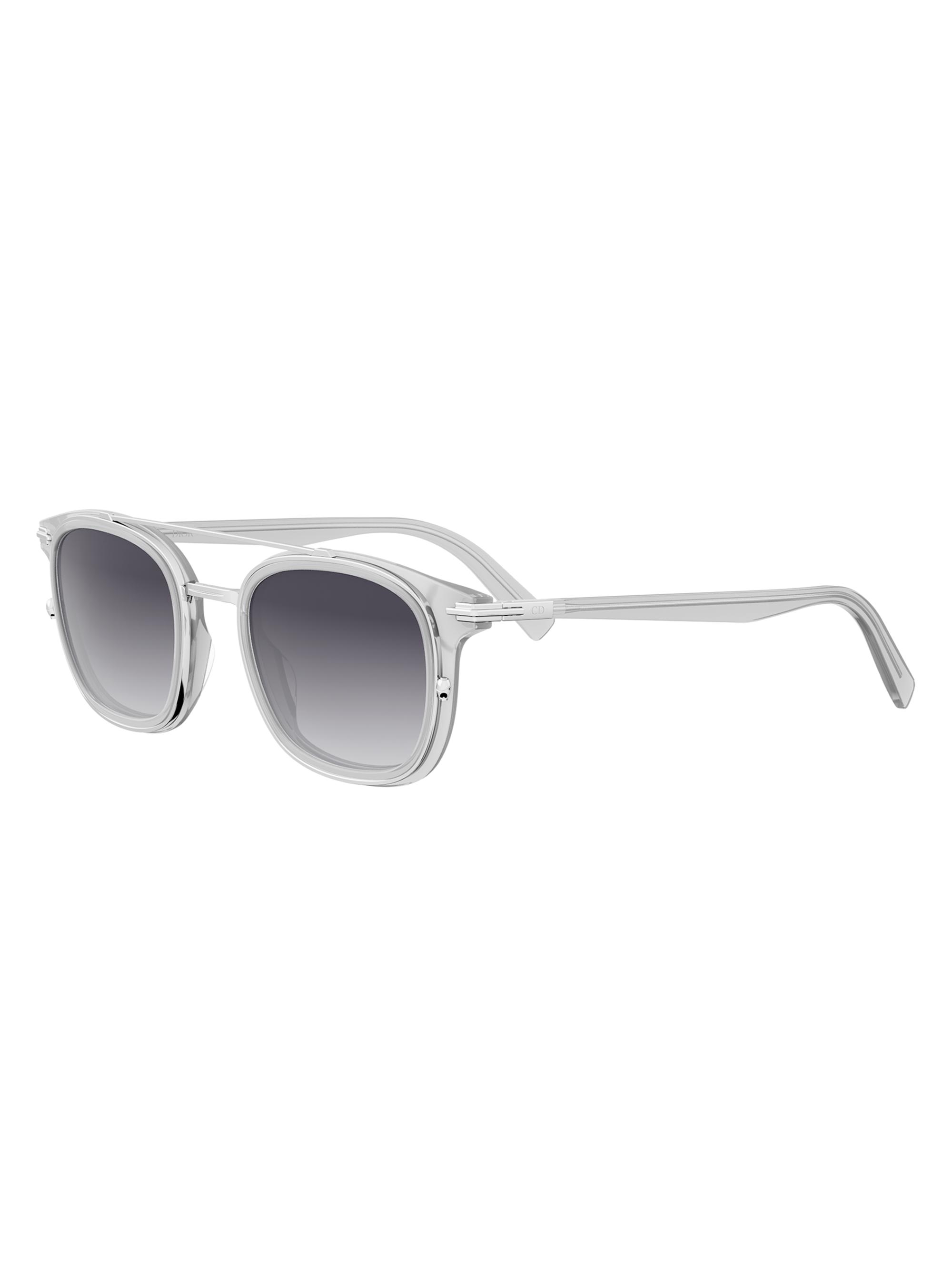 DIOR Men's DiorBlackSuit S14I 49MM Square Sunglasses - Grey And Gradient Smoke