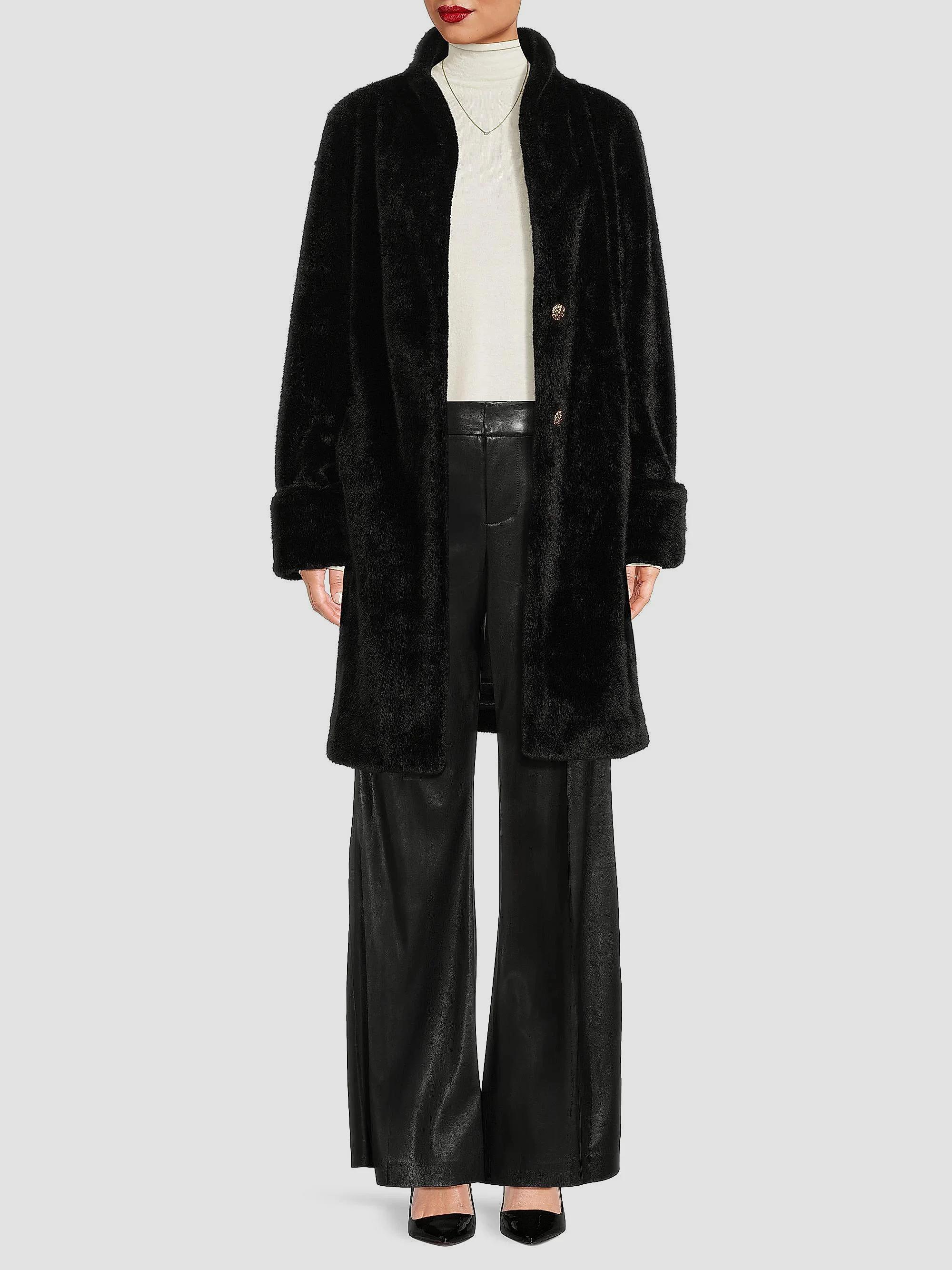 Milly Faux Mink Wrap Coat | Saks Fifth Avenue