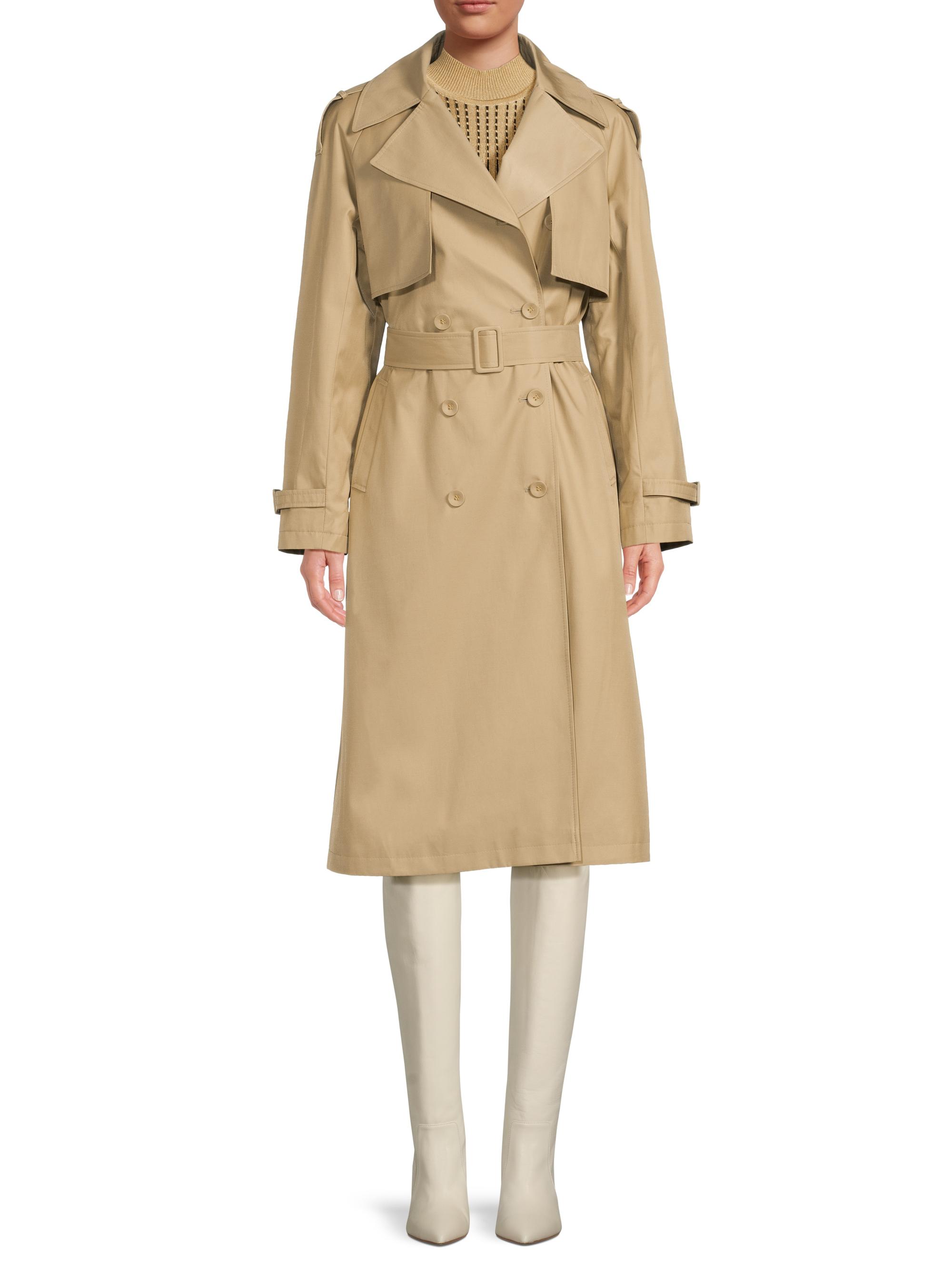 Milly Double-Breasted Belted Trench Coat | Saks Fifth Avenue