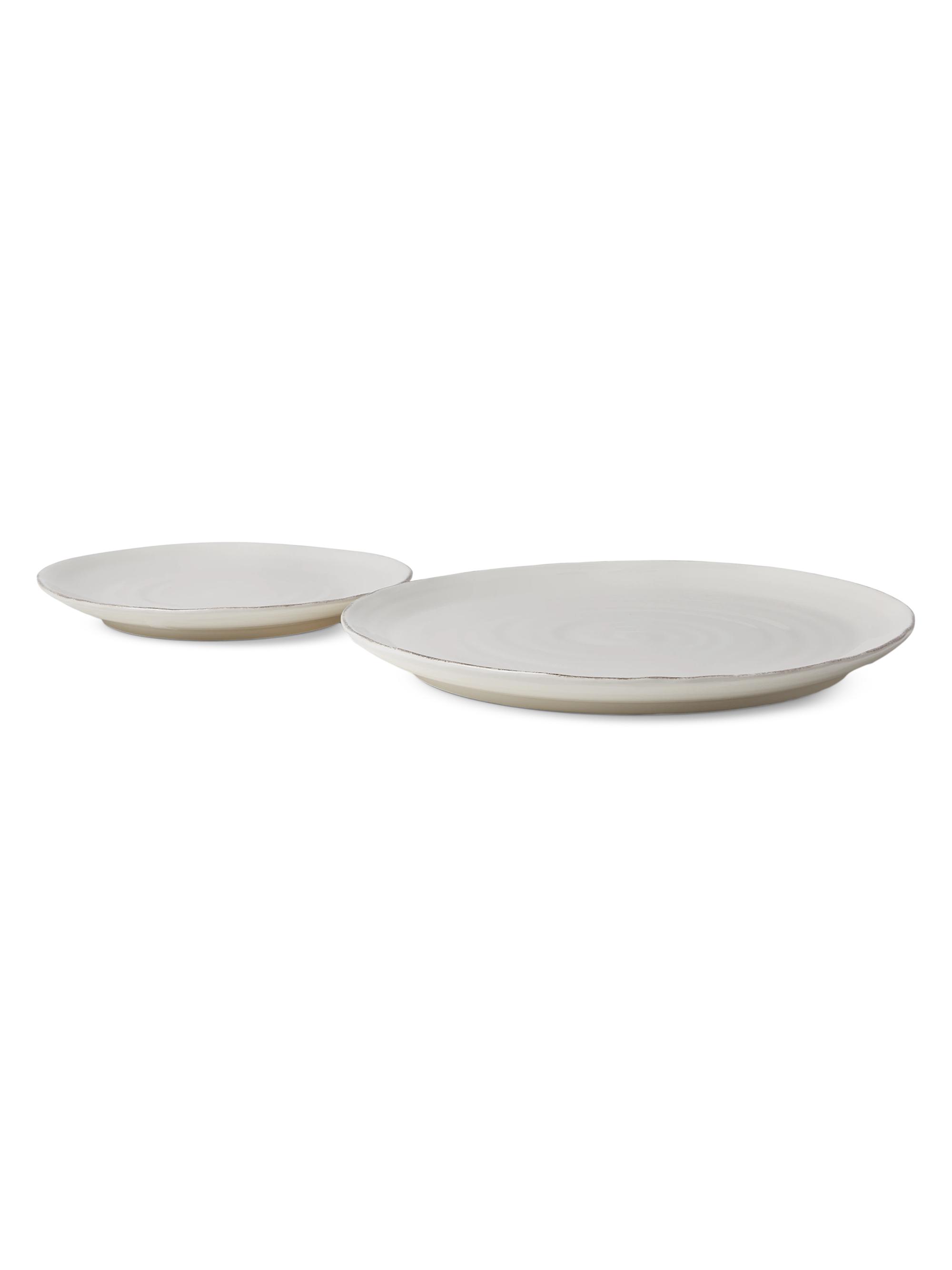 Brunello Cucinelli 2 Piece Traditional Ceramic Plate Set - Milk