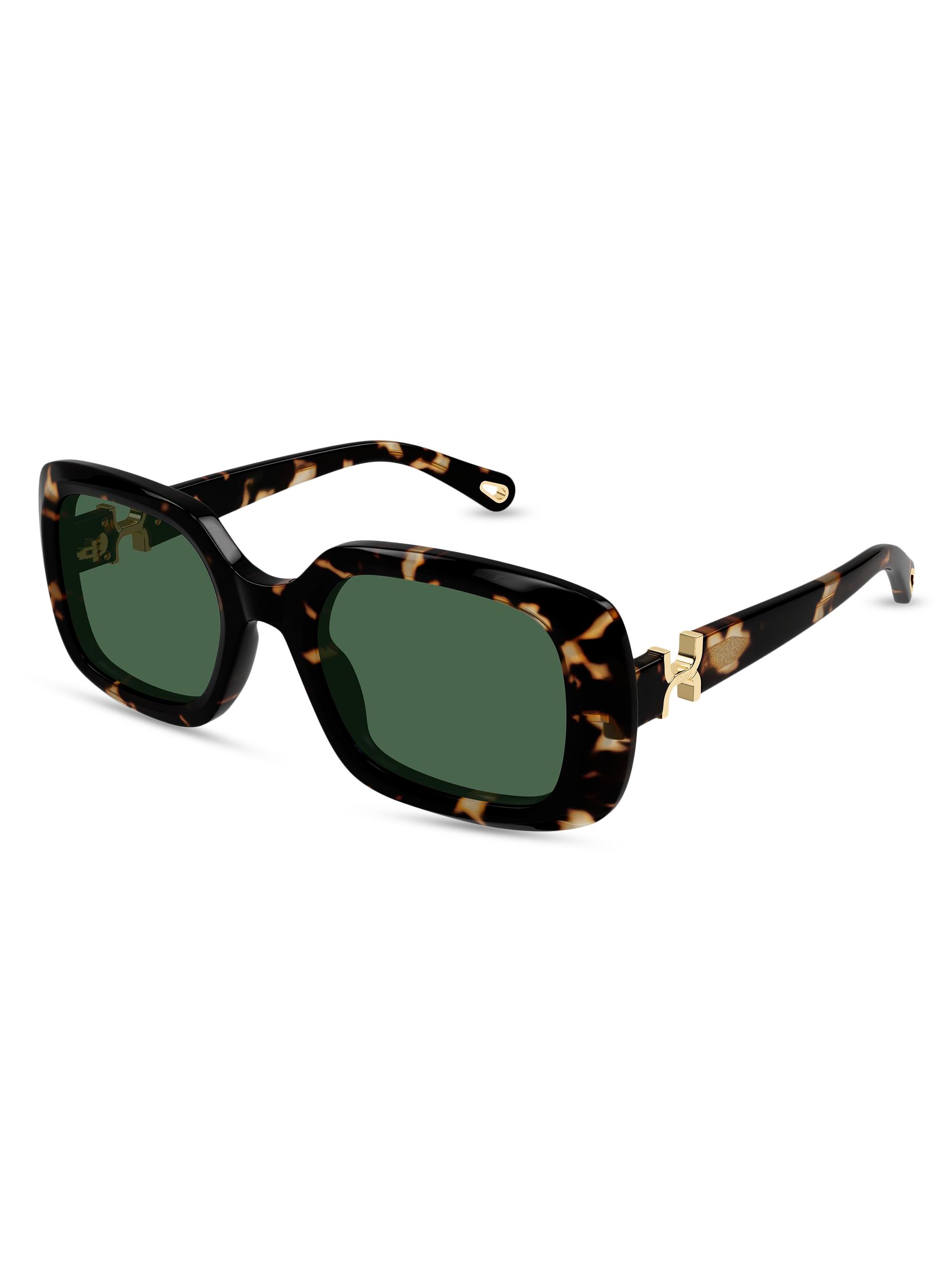 Chloé Women's Marcie 53MM Square Sunglasses - Havana Green