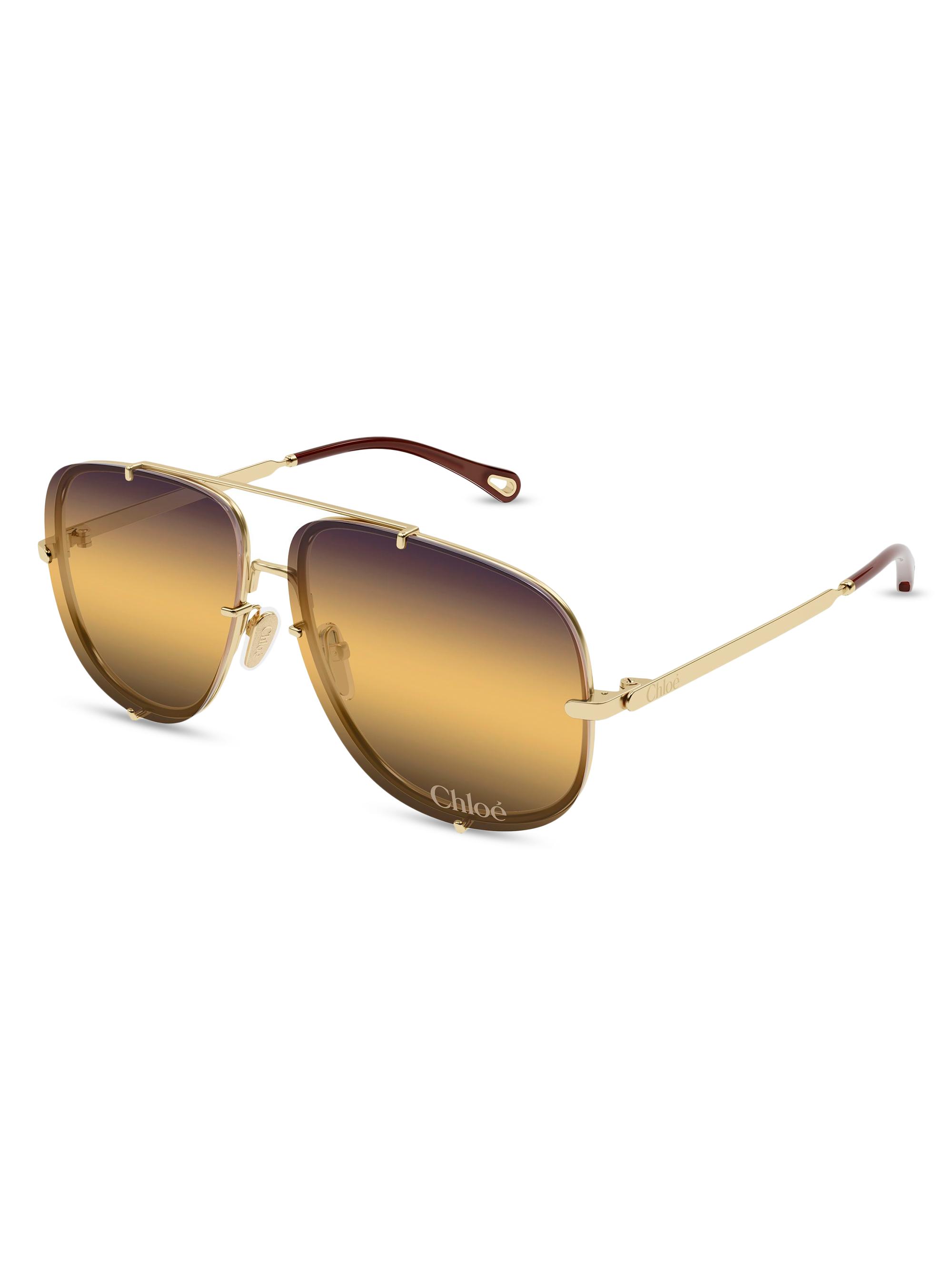 Chloé Aly Fashion Show 62MM Squared Sunglasses | Saks Fifth Avenue