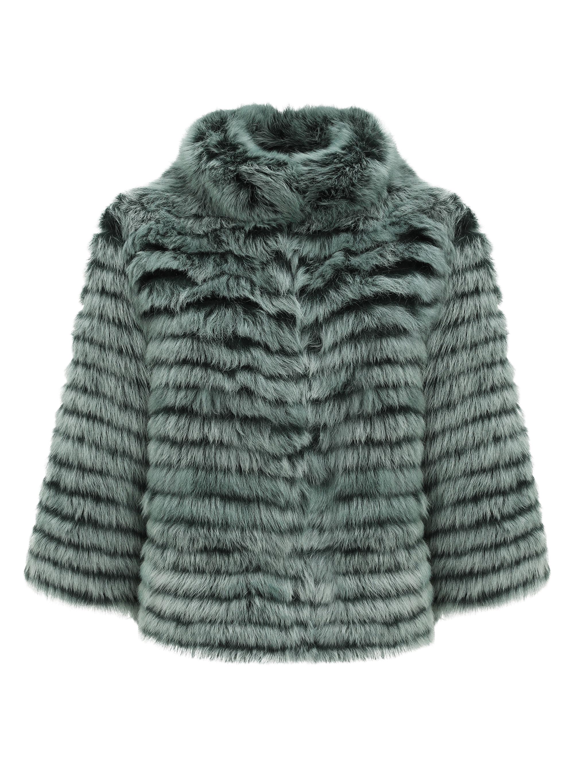 Gorski Women's Toscana Shearling Lamb Layered Jacket - Emerald Brisa