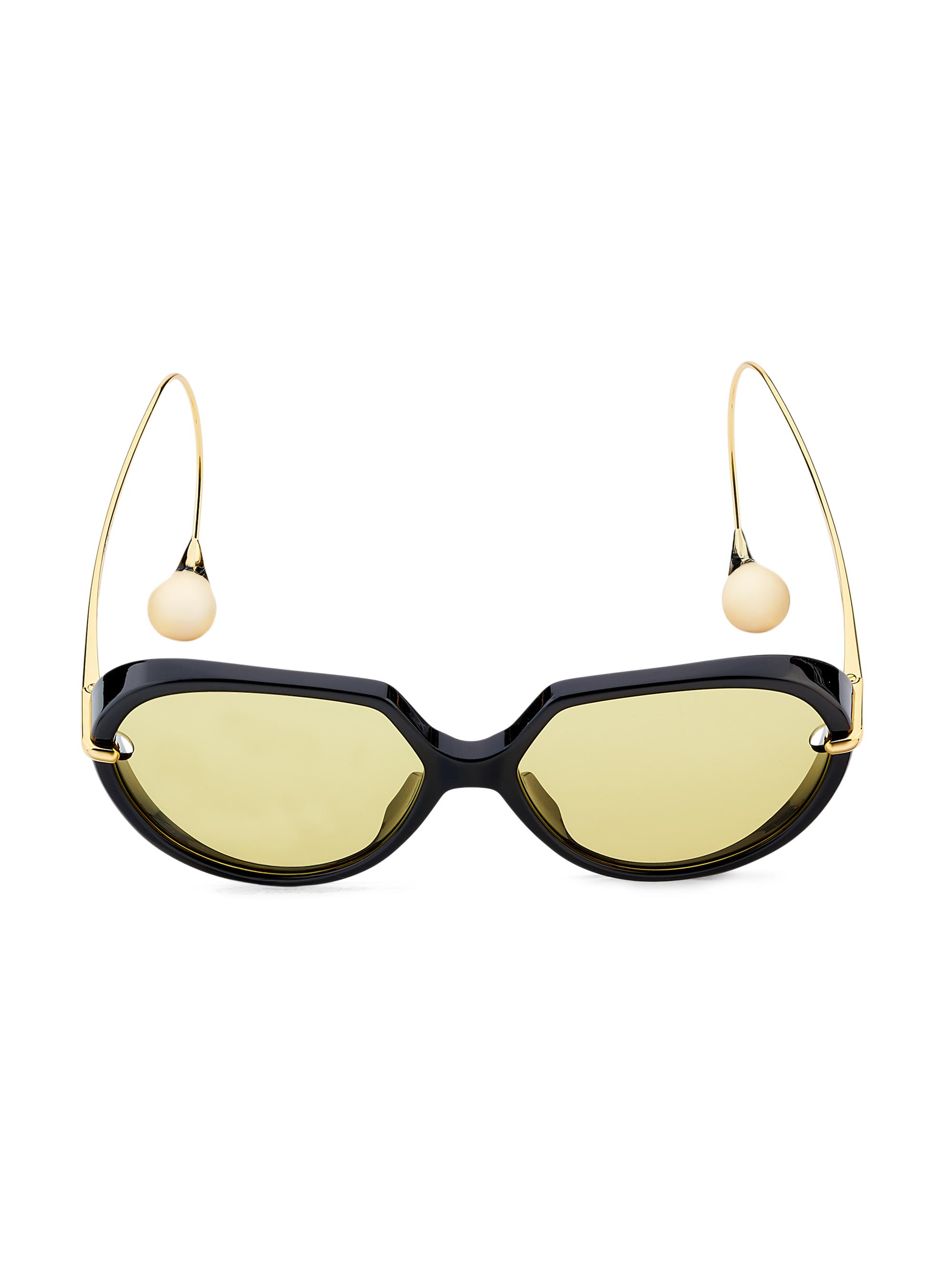 Bottega Veneta Drop 60MM Round Oversized Sunglasses | Saks Fifth