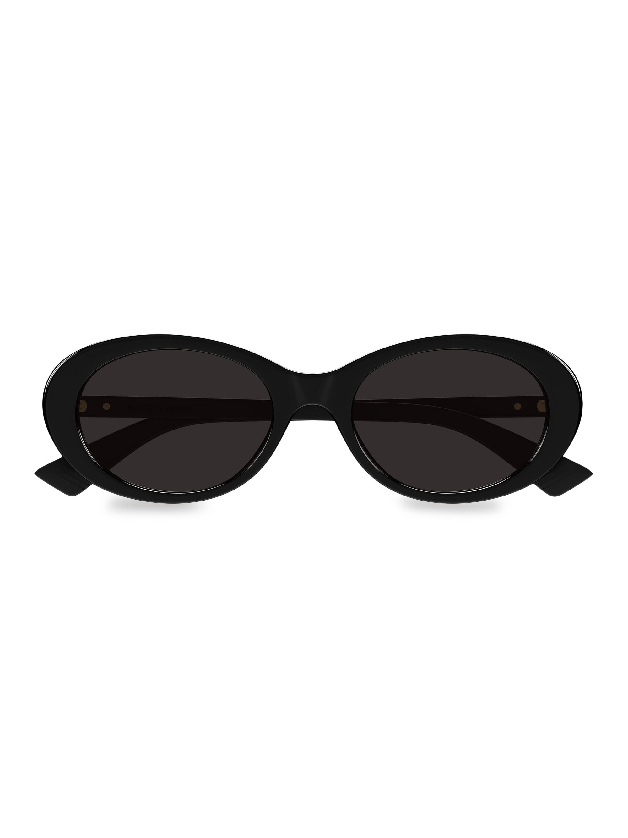 Bottega Veneta 55MM Oval Sunglasses | Saks Fifth Avenue