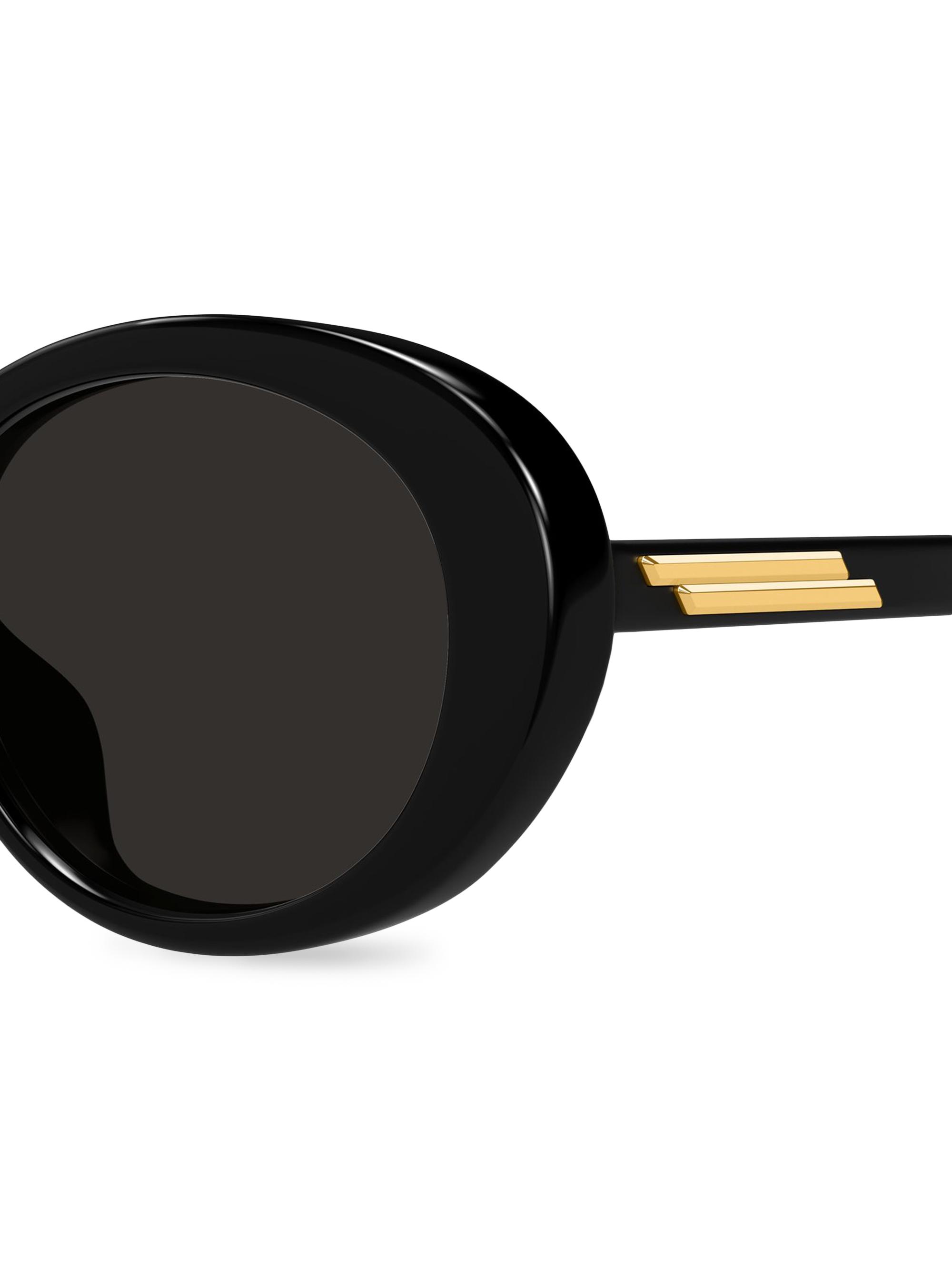 Bottega Veneta 55MM Oval Sunglasses | Saks Fifth Avenue