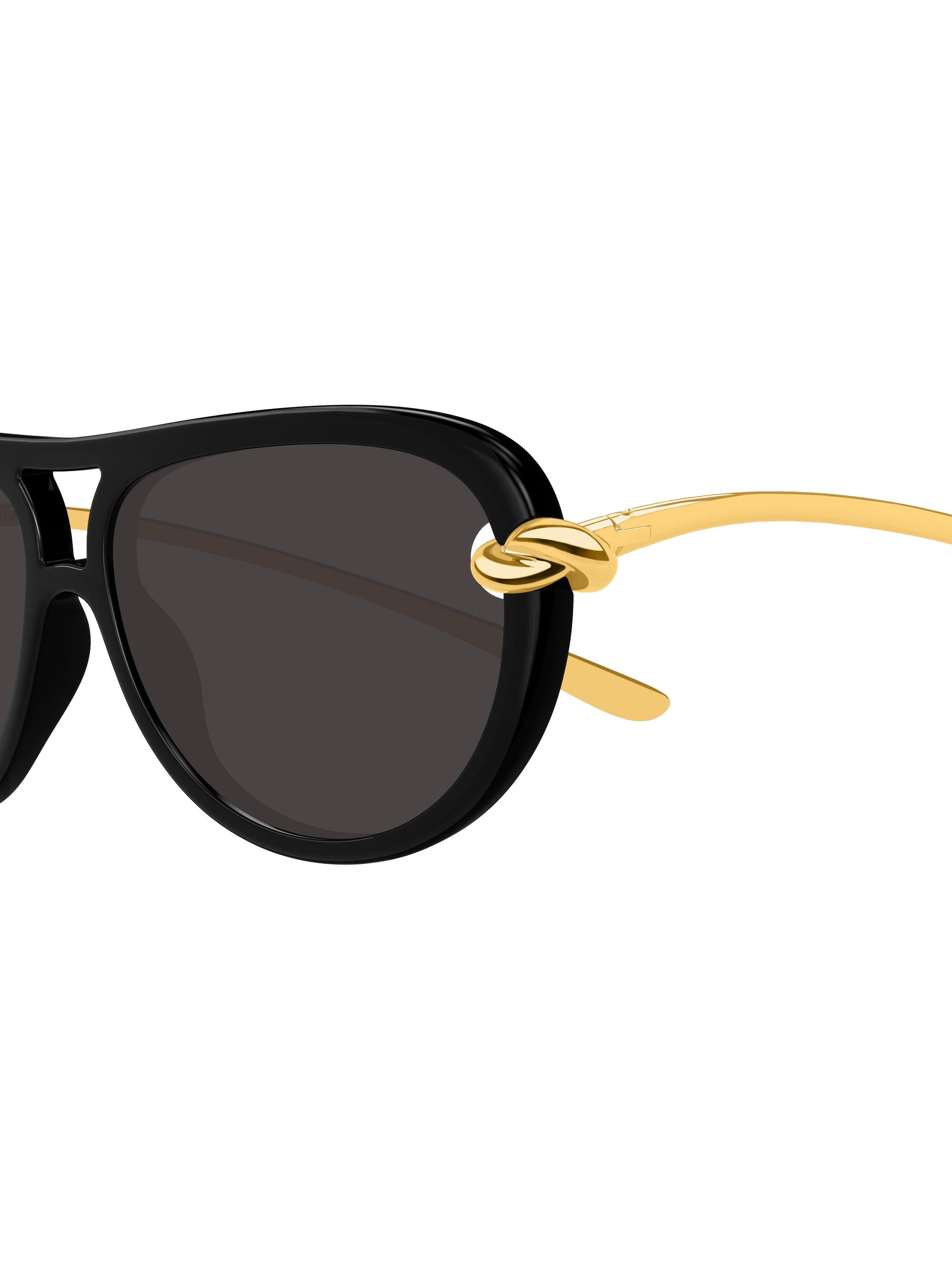 Bottega Veneta Knot 58MM Aviator Sunglasses | Saks Fifth Avenue