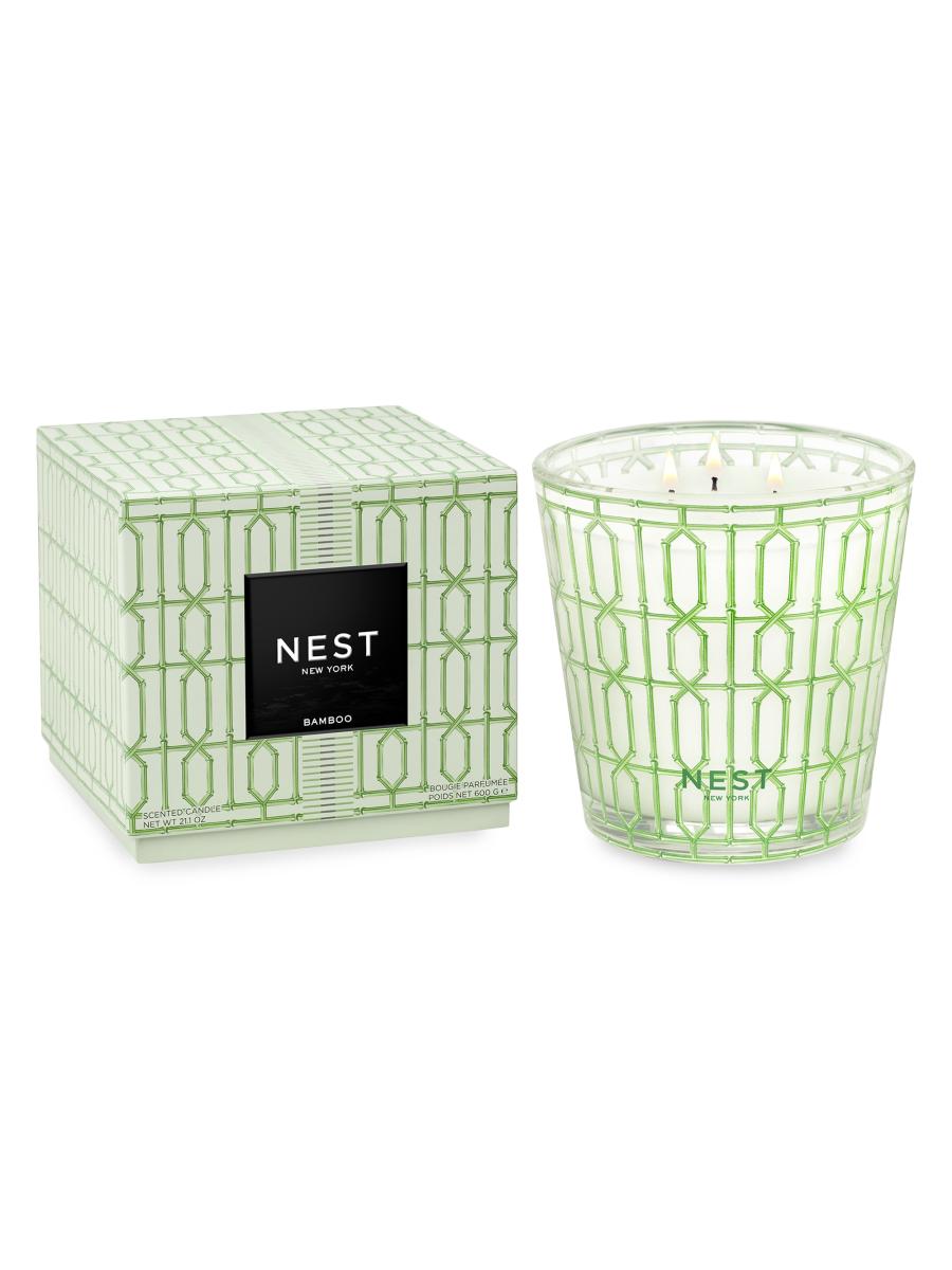 Nest New York Bamboo 3-wick Candle In Green