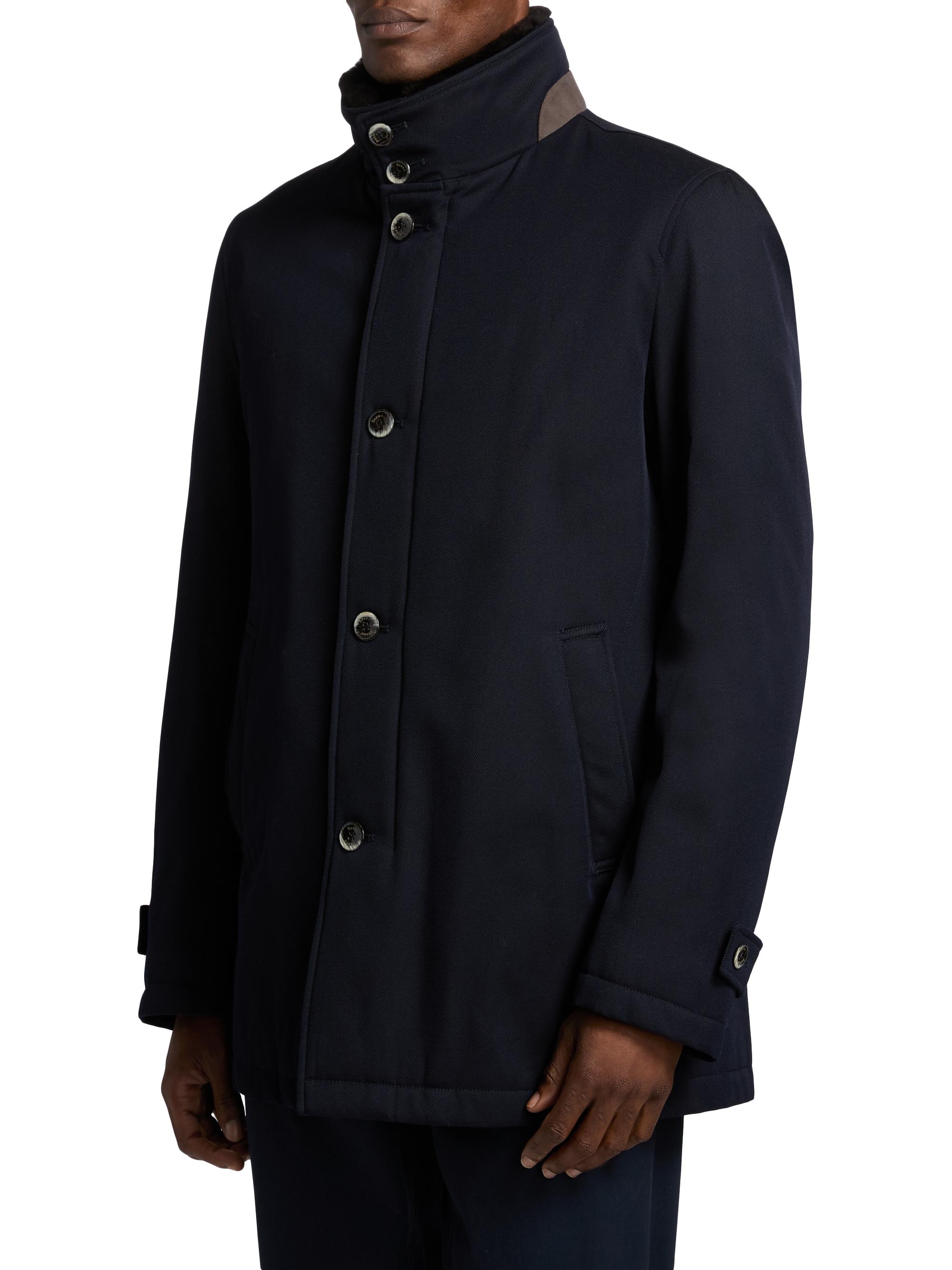 ジャケット・アウター HERNO DIAGONAL WOOL CHESTER COAT Herno Storm System Diagonal Wool Car Coat | Saks Fifth Avenue