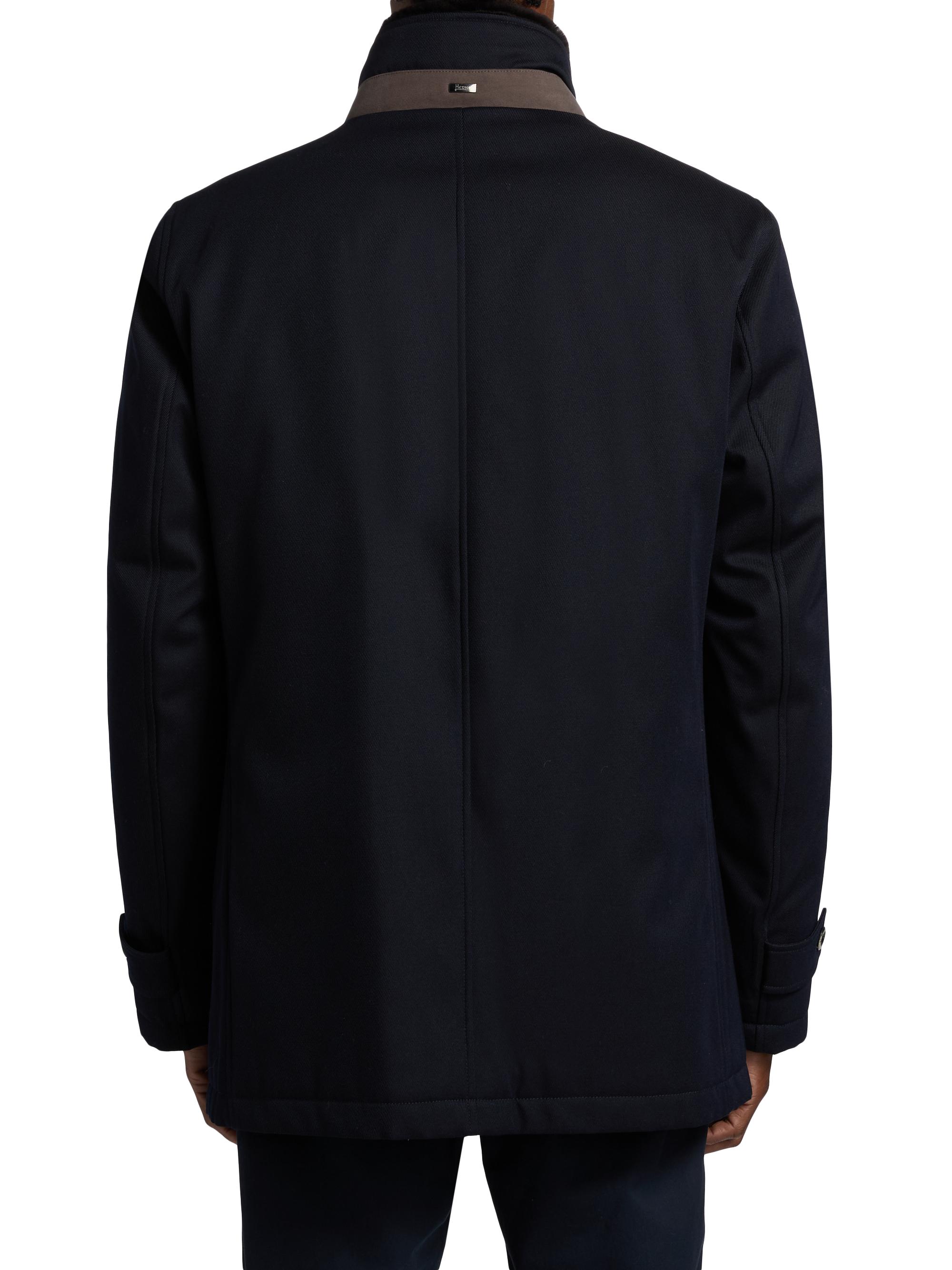 Herno Storm System Diagonal Wool Car Coat | Saks Fifth Avenue