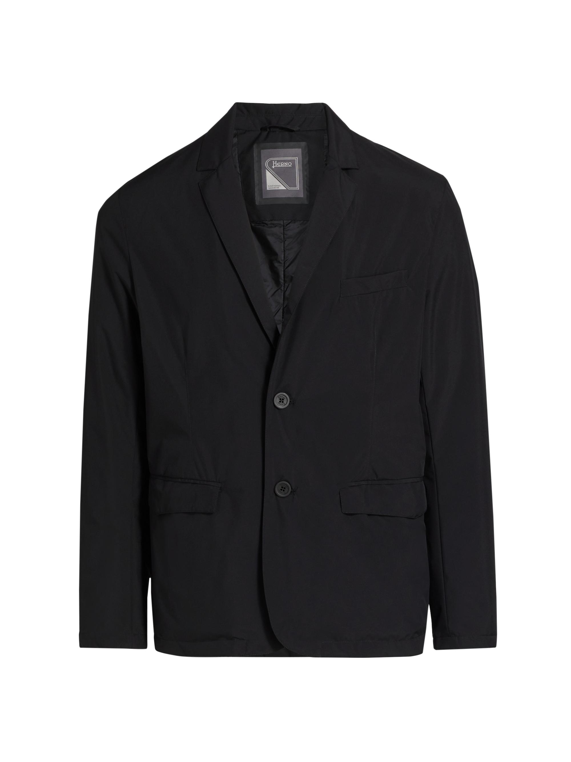 Herno Men's Functional Wardrobe Waterproof Slim Blazer - Black