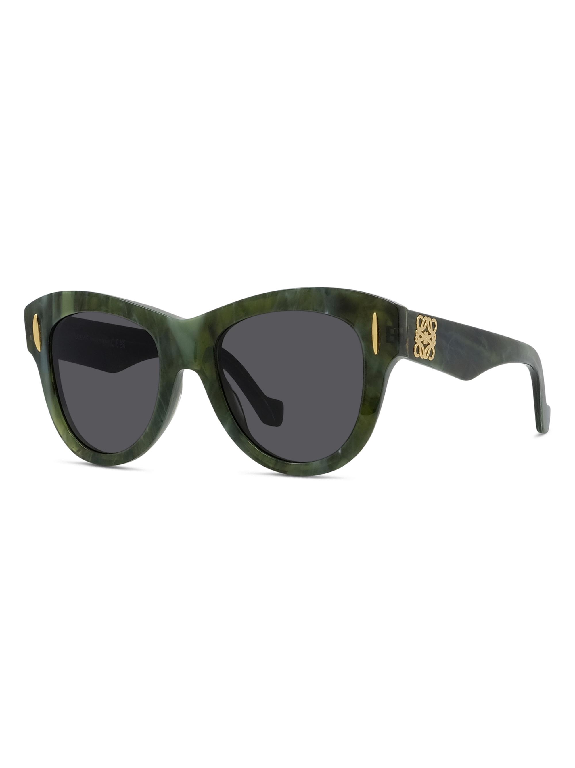 LOEWE Anagram 49MM Oval Sunglasses | Saks Fifth Avenue