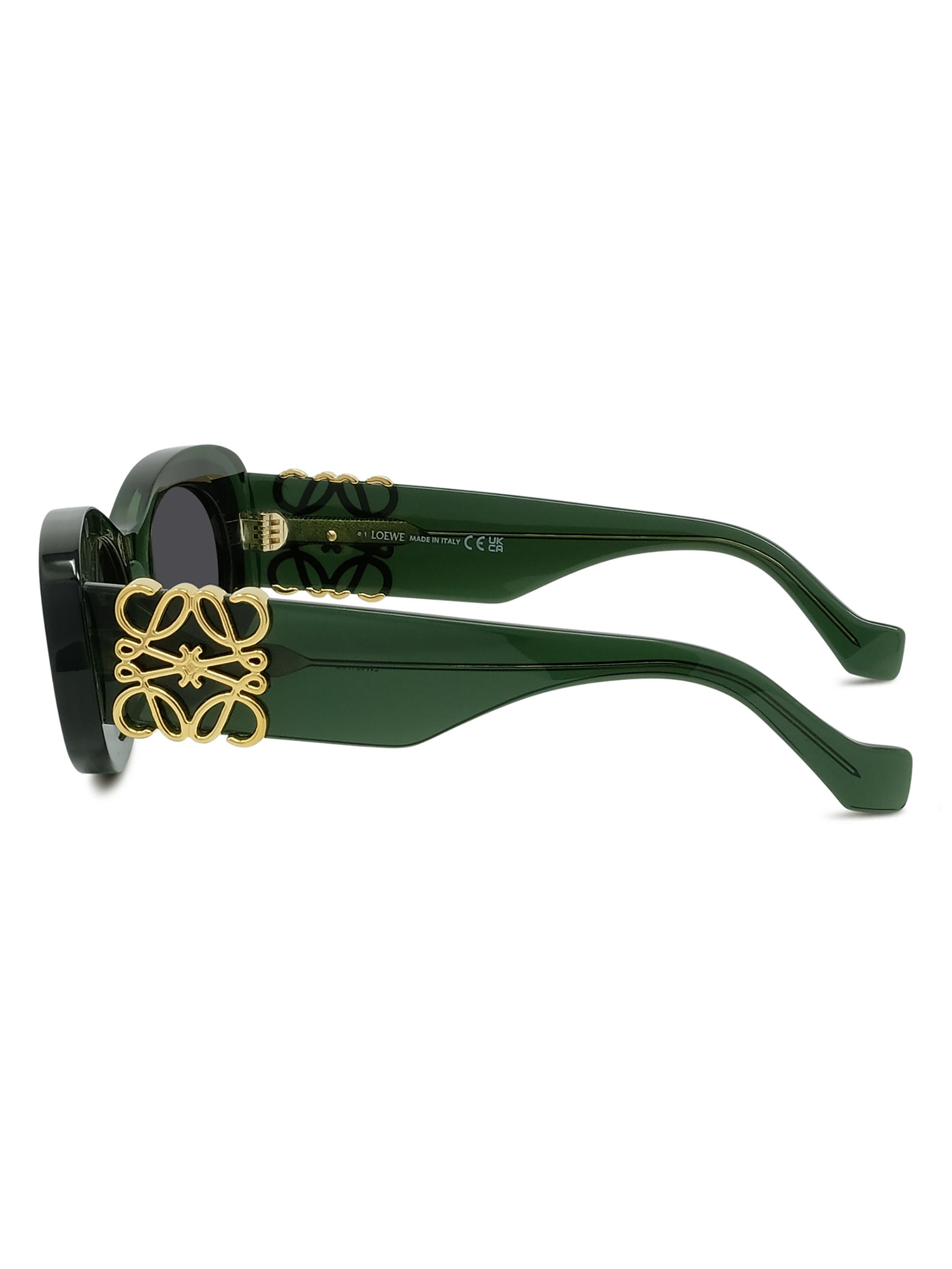 LOEWE Anagram 49MM Oval Sunglasses | Saks Fifth Avenue