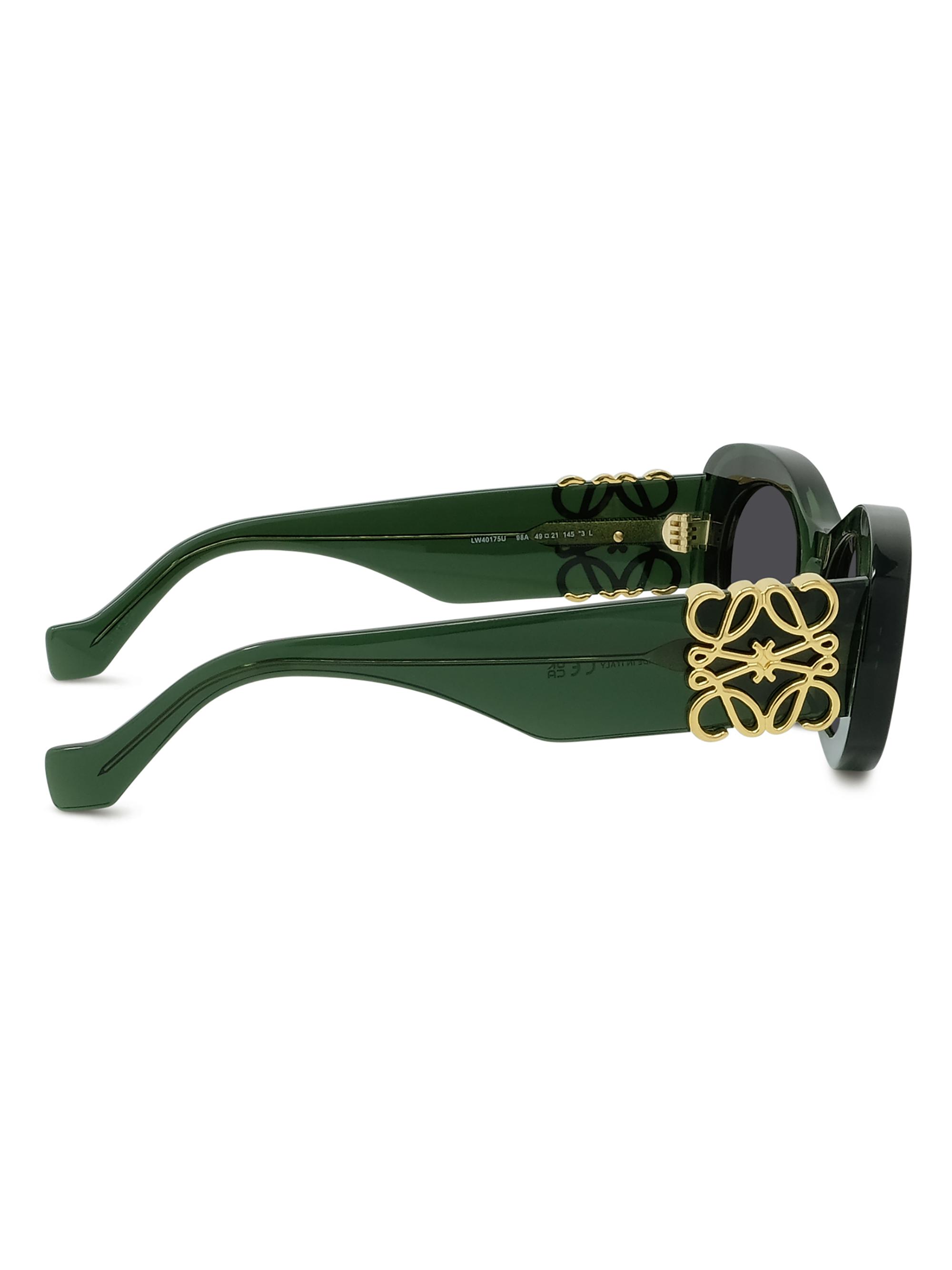 LOEWE Anagram 49MM Oval Sunglasses | Saks Fifth Avenue