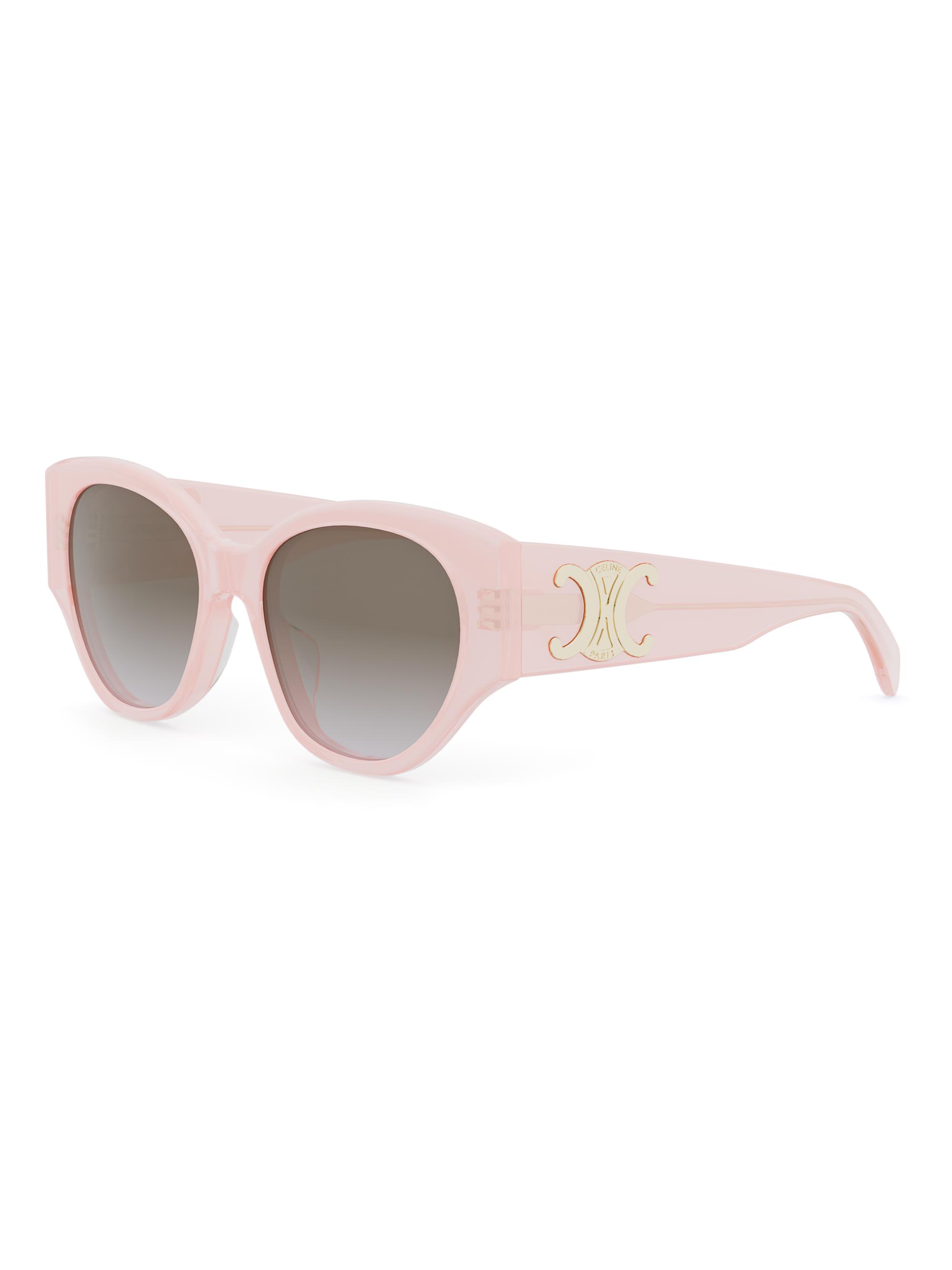 CELINE Women's Maxi Triomphe 55MM Butterfly Sunglasses - Shiny Pink Gradient Smoke