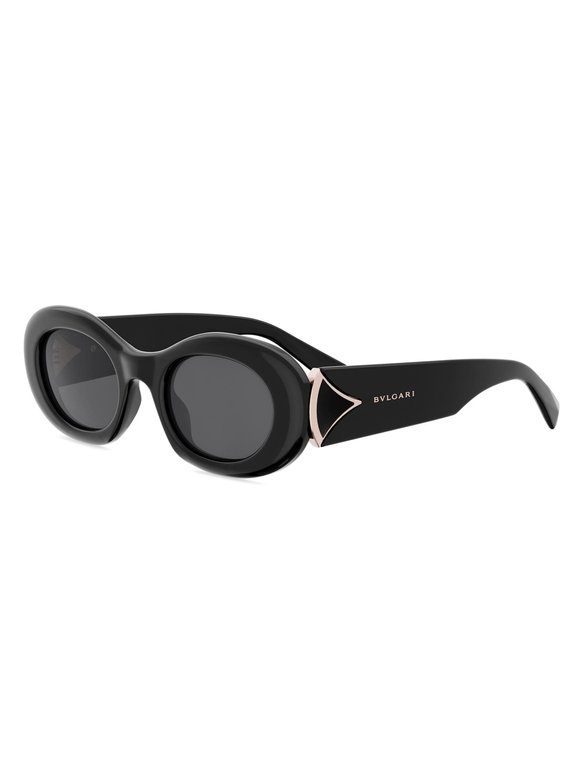 BVLGARI ブラック サングラス BVLGARI Serpenti 52MM Oval Sunglasses | Saks Fifth Avenue