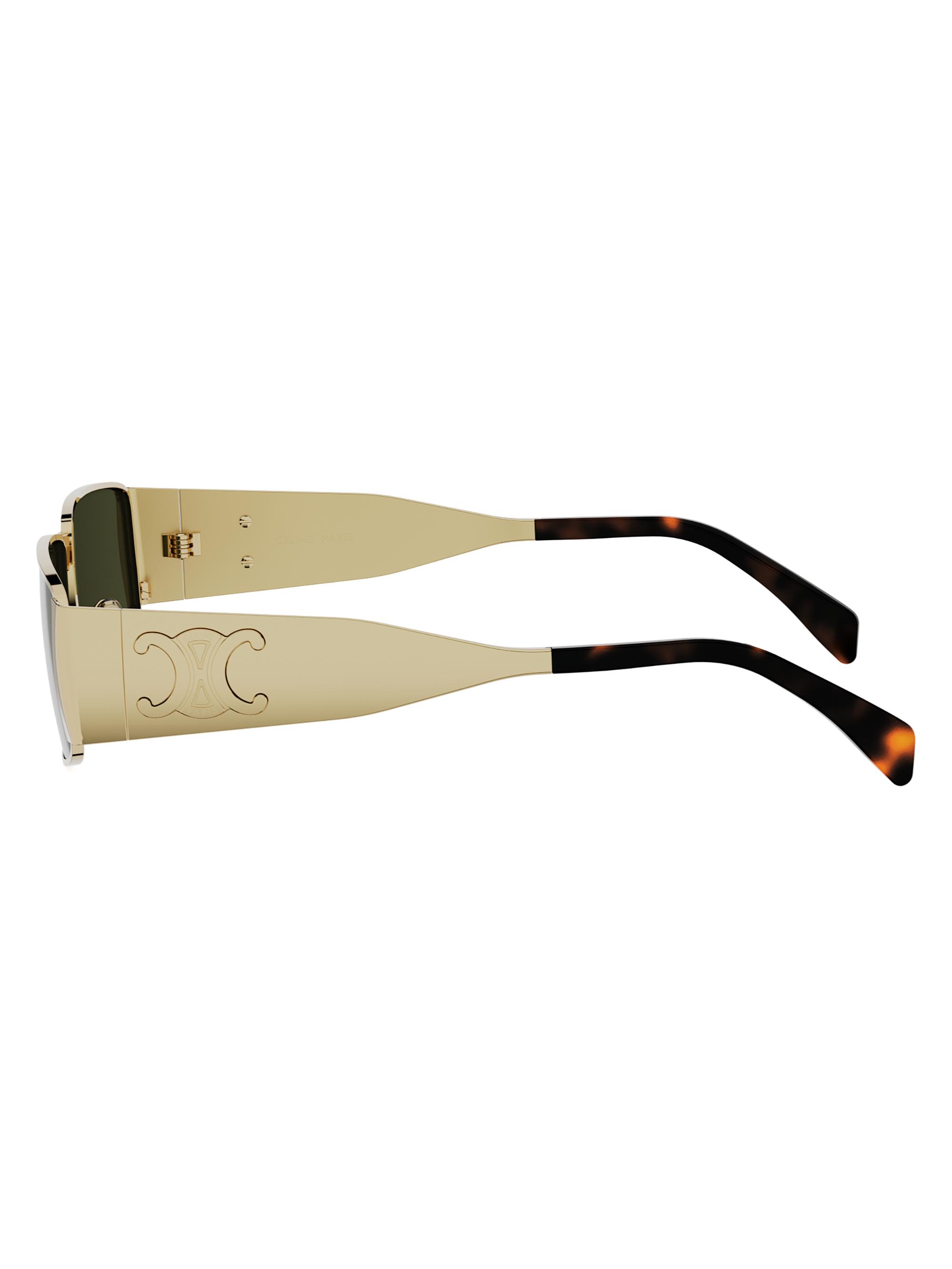 CELINE Metal Triomphe 59MM Rectangular Sunglasses | Saks Fifth Avenue