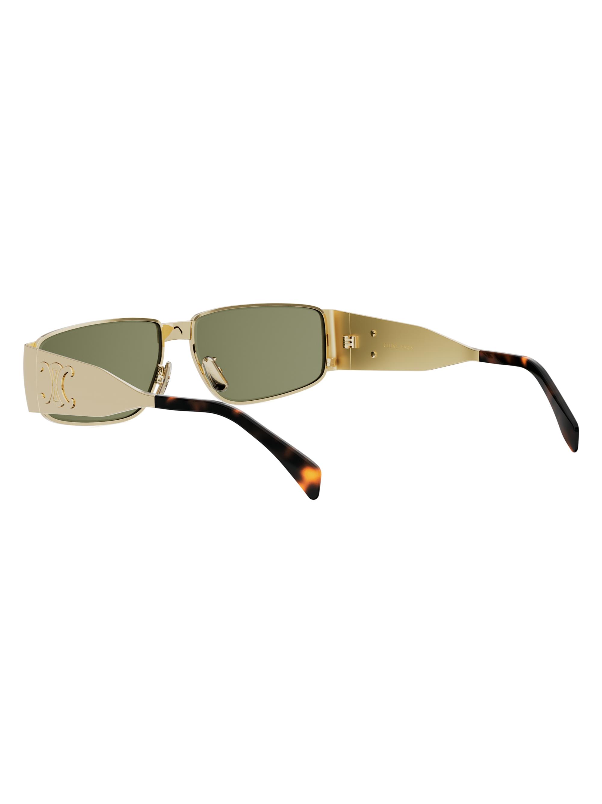 CELINE Metal Triomphe 59MM Rectangular Sunglasses | Saks Fifth Avenue