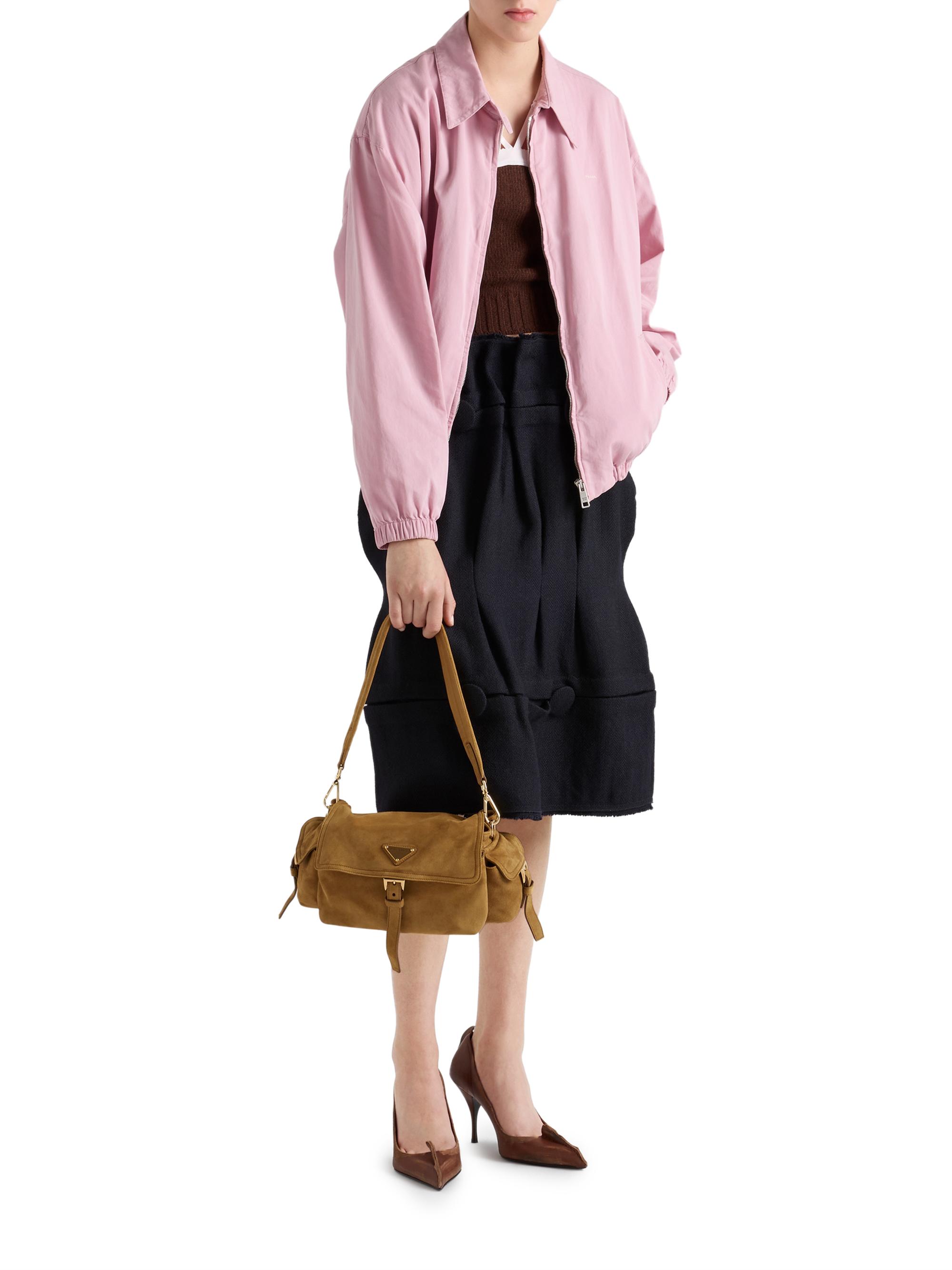 Prada Explore Medium Suede Shoulder Bag | Saks Fifth Avenue