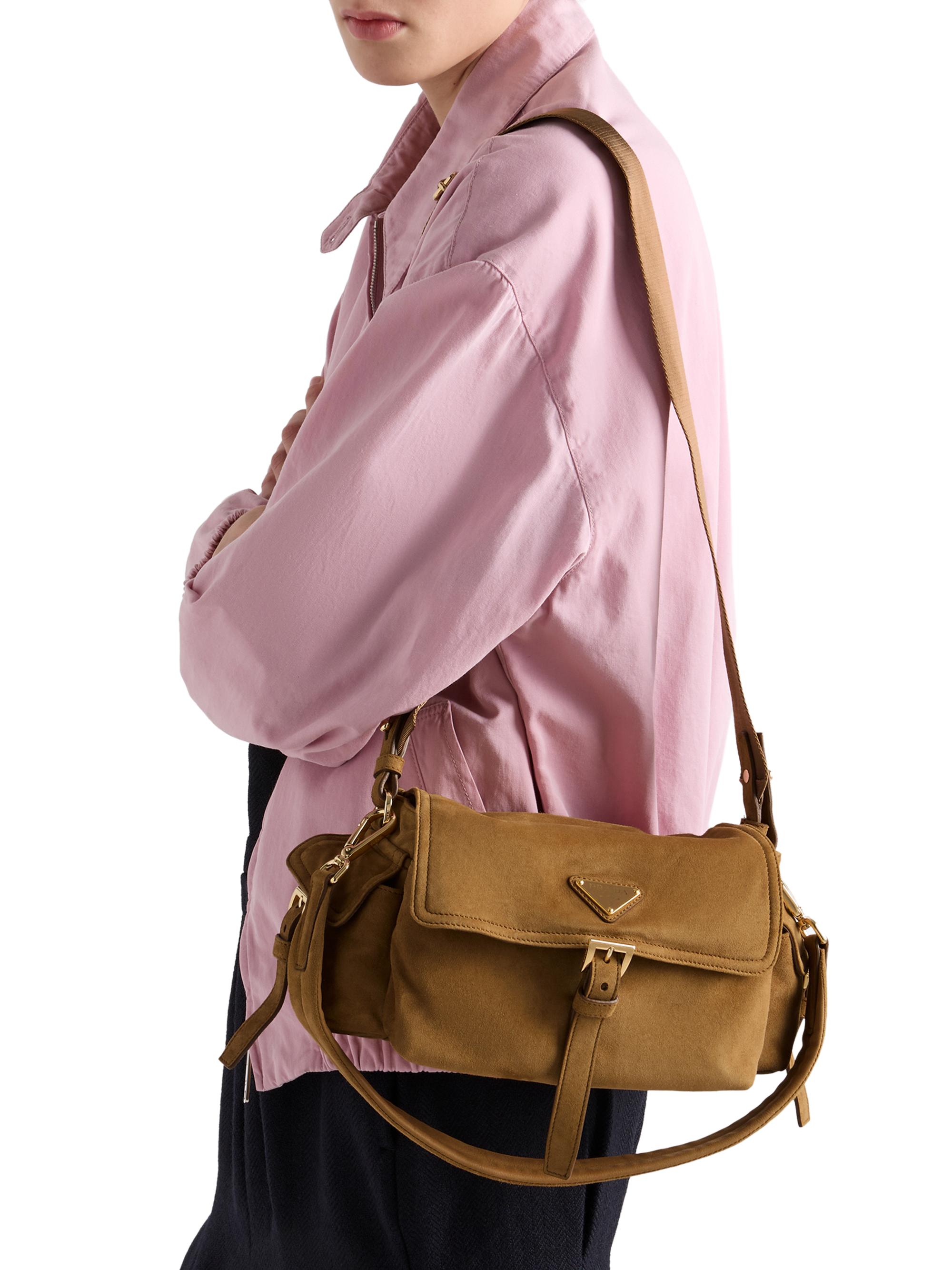 バッグ 2000s PRADA suede leather shoulder bag Prada Suede Shoulder Bag | Saks Fifth Avenue