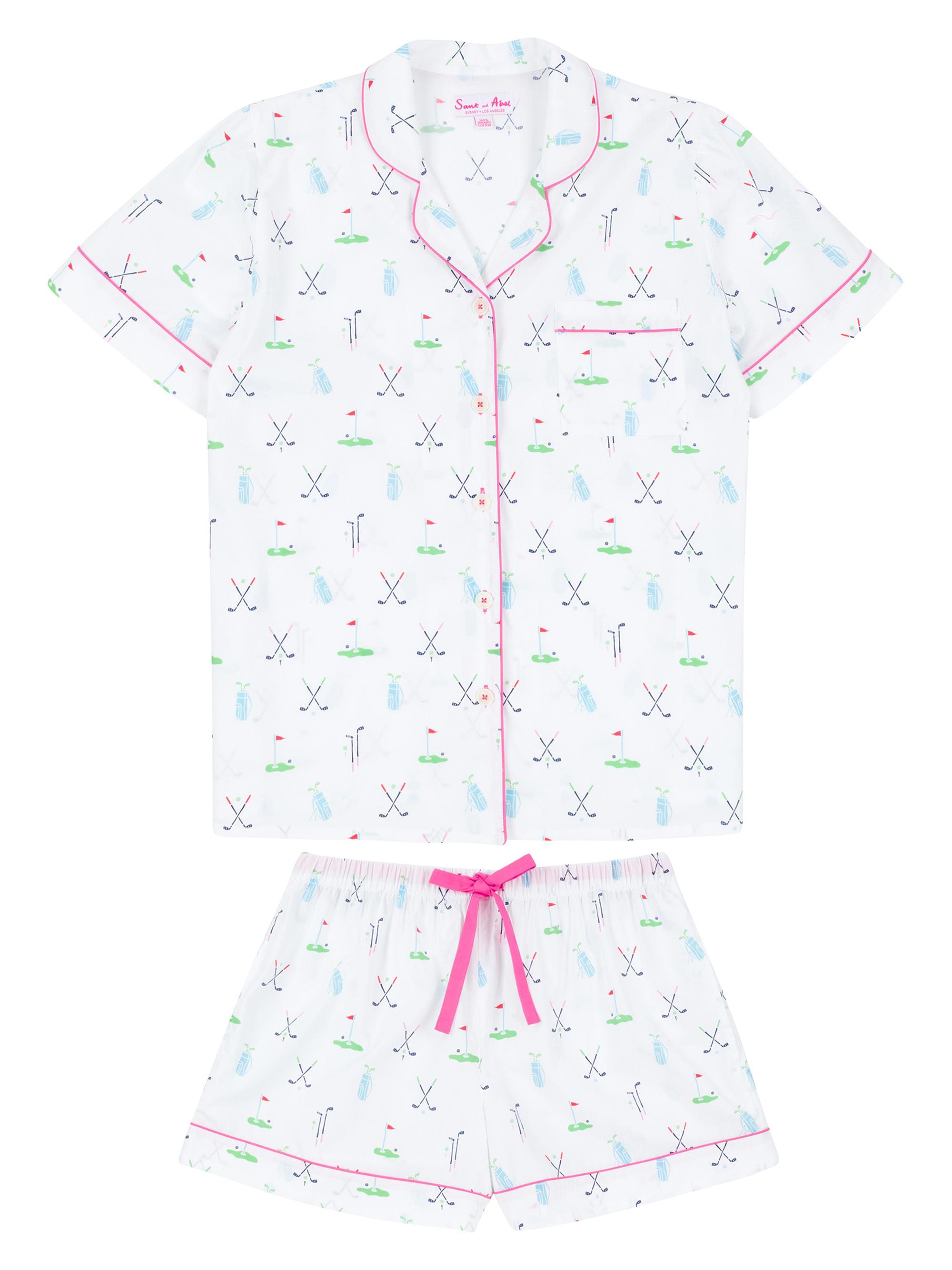 Sant and Abel Women's Golf Short Pajama Set - Pink
