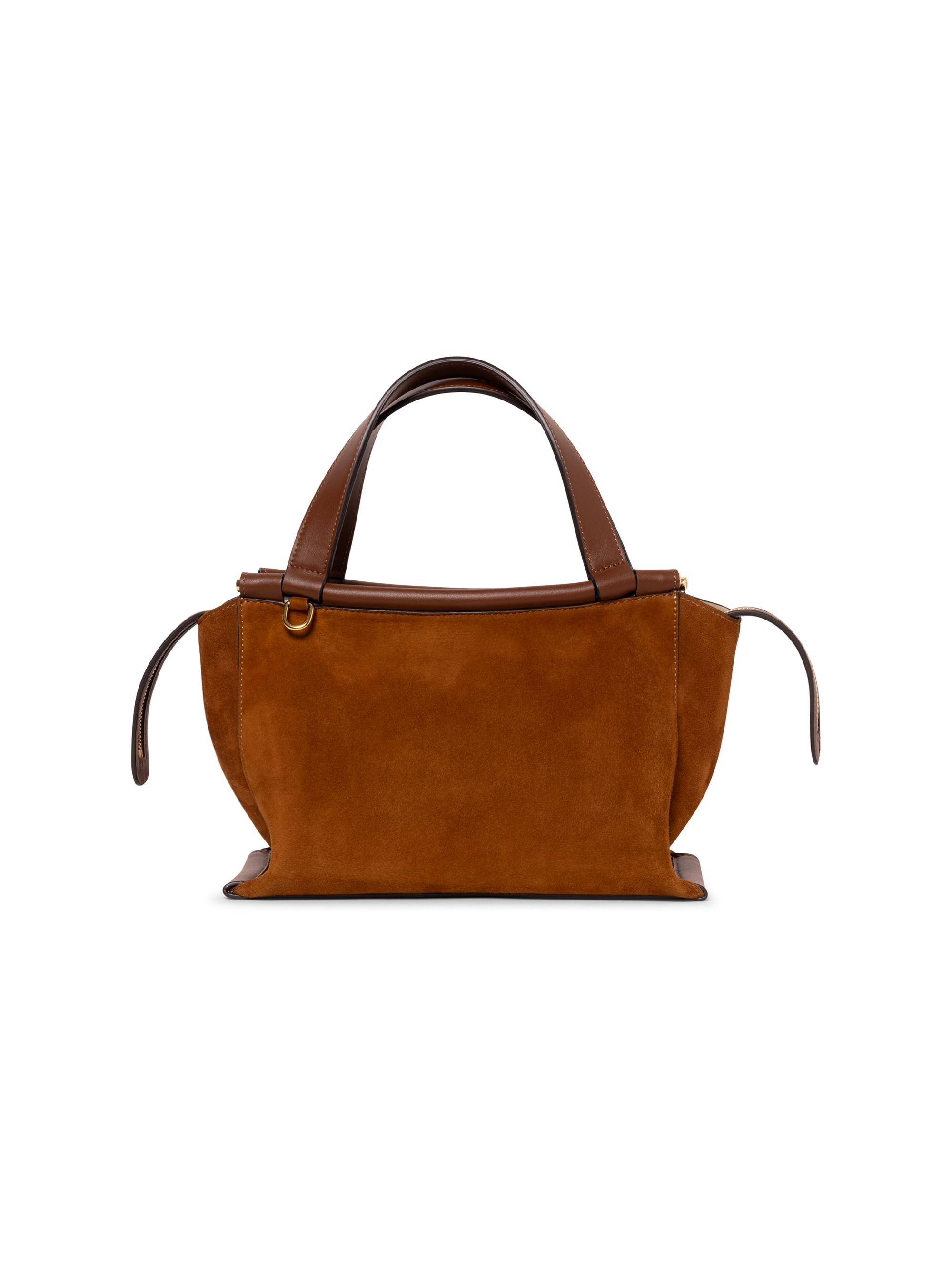 Wandler Women's Ida Suede Top Handle Bag - Tan Suede