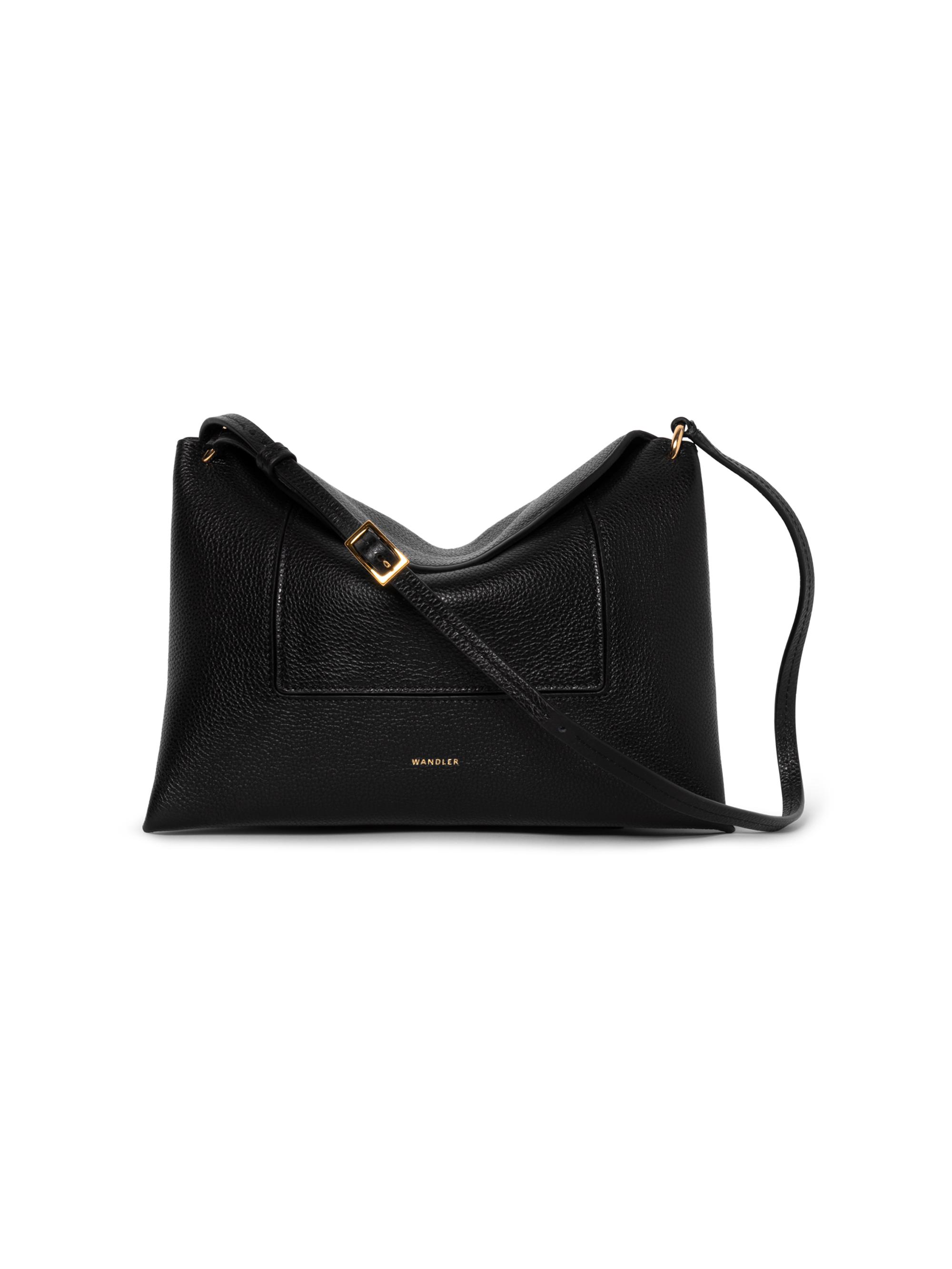 Wandler Women's Penelope Slouch Leather Shoulder Bag - Black Crust