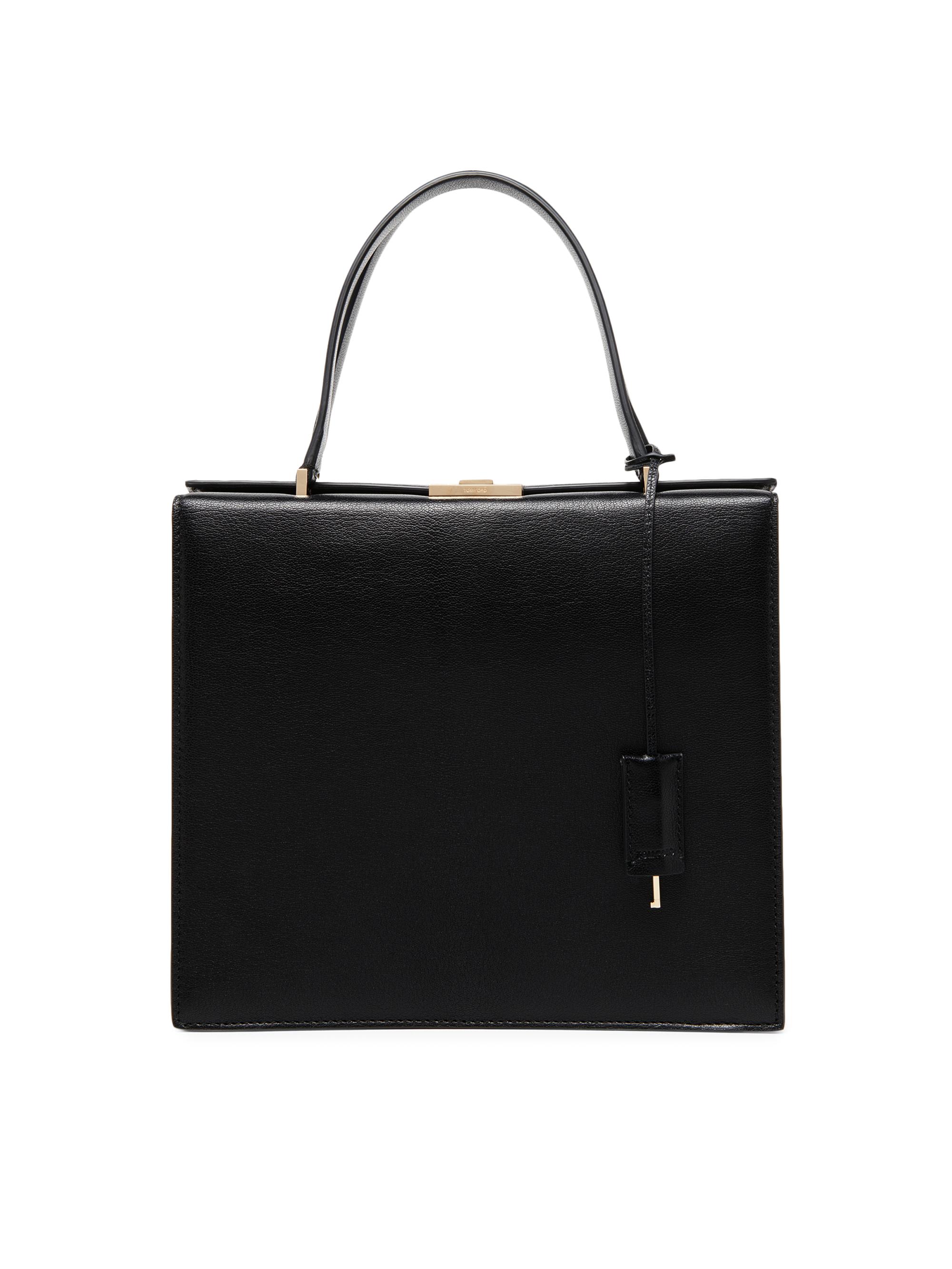 TOM FORD Women's Supple Grain Leather Top Handle Bag - Black