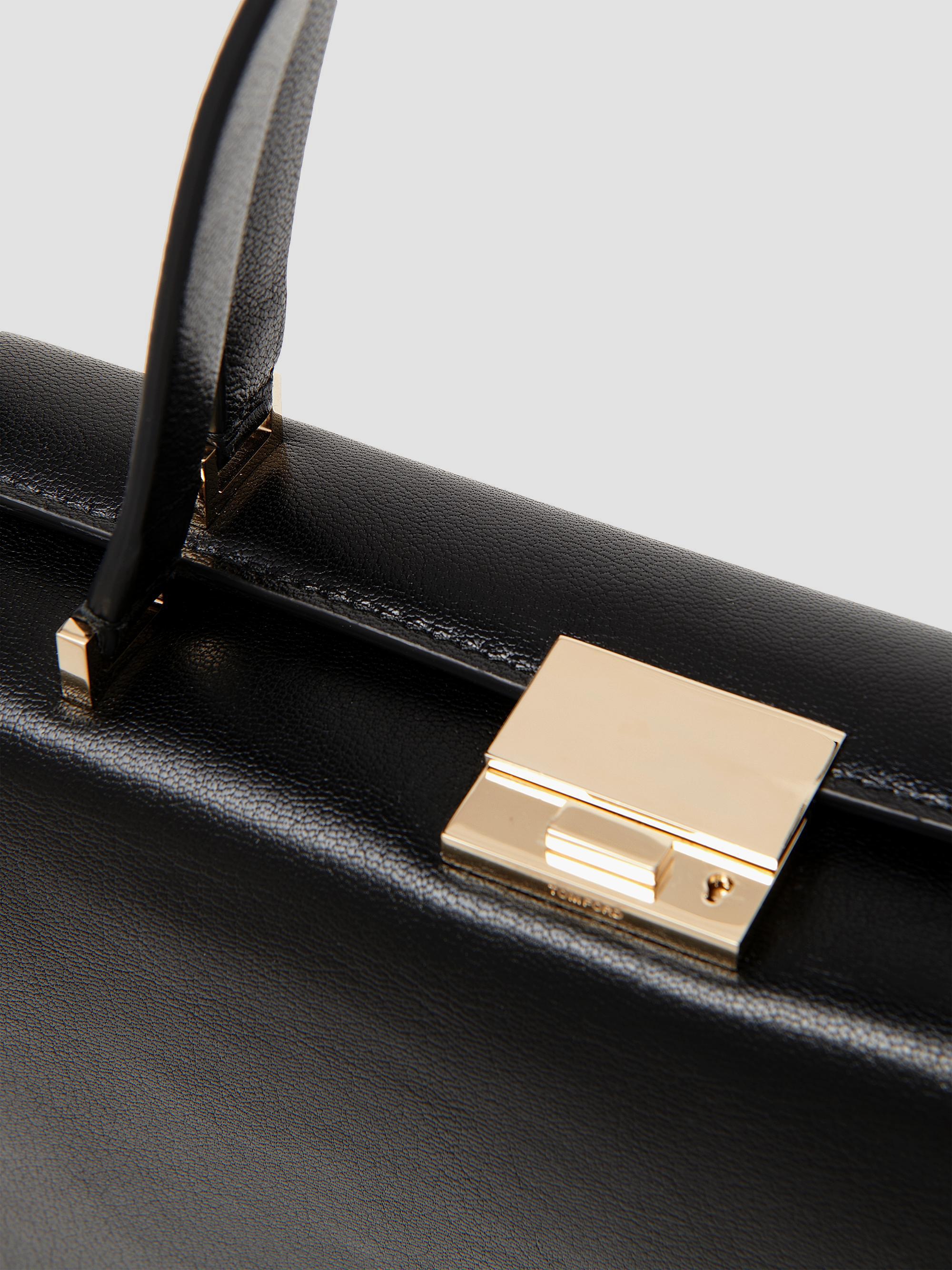 TOM FORD Supple Grain Leather Top Handle Bag | Saks Fifth Avenue